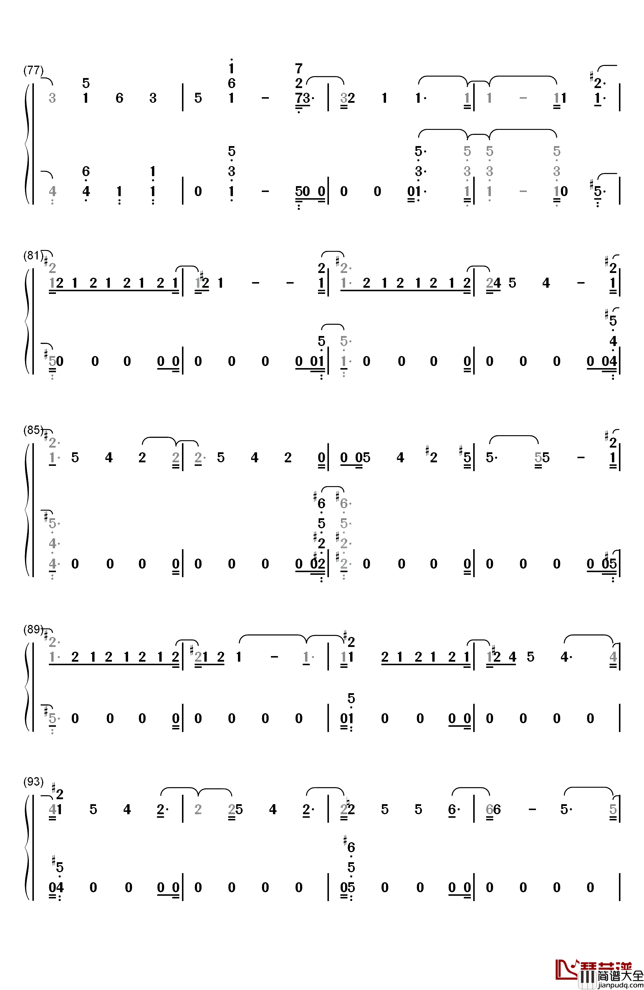 Patient钢琴简谱_数字双手_Charlie_Puth