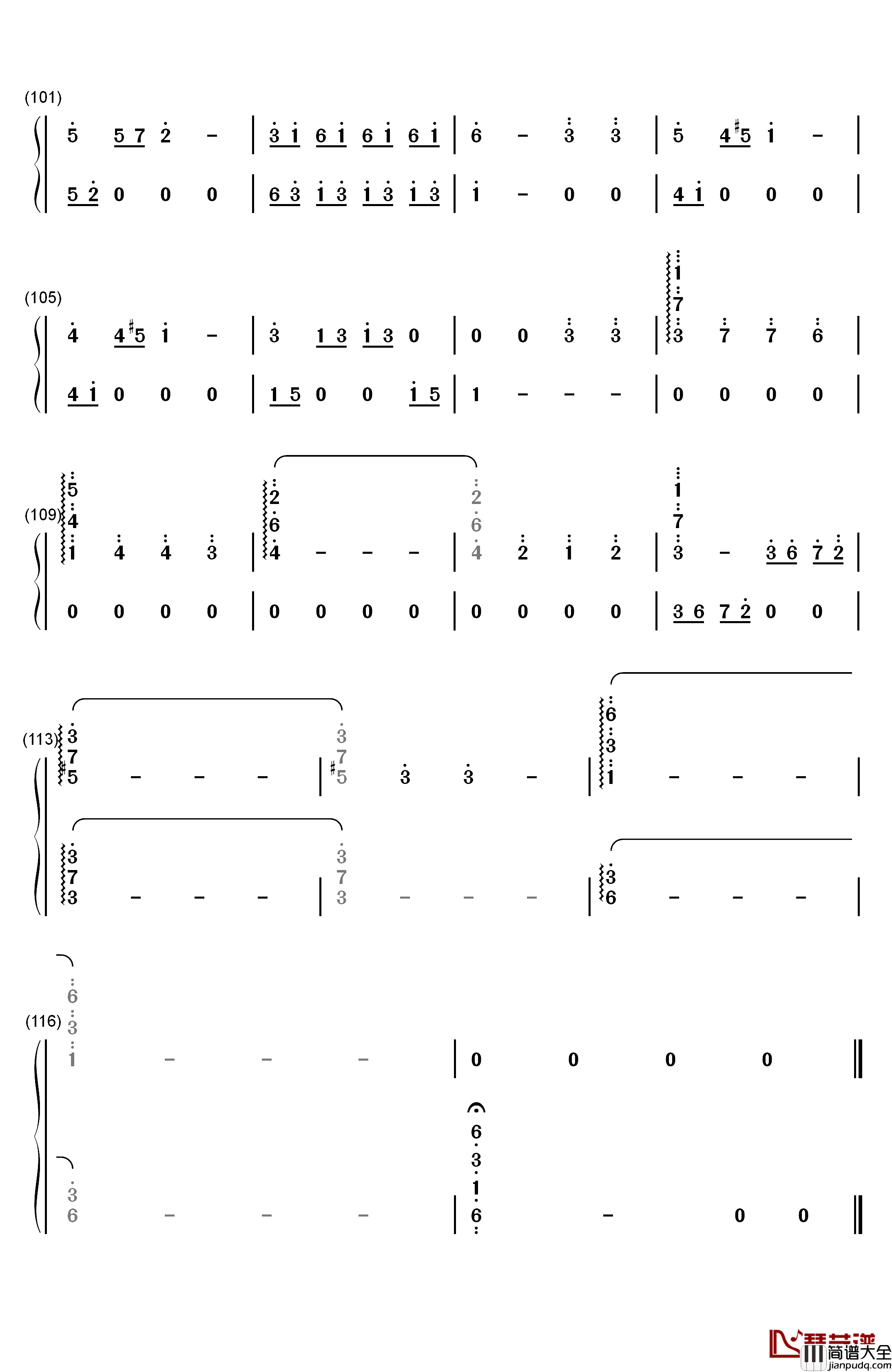 The_Meadow钢琴简谱_数字双手_Alexandre_Desplat