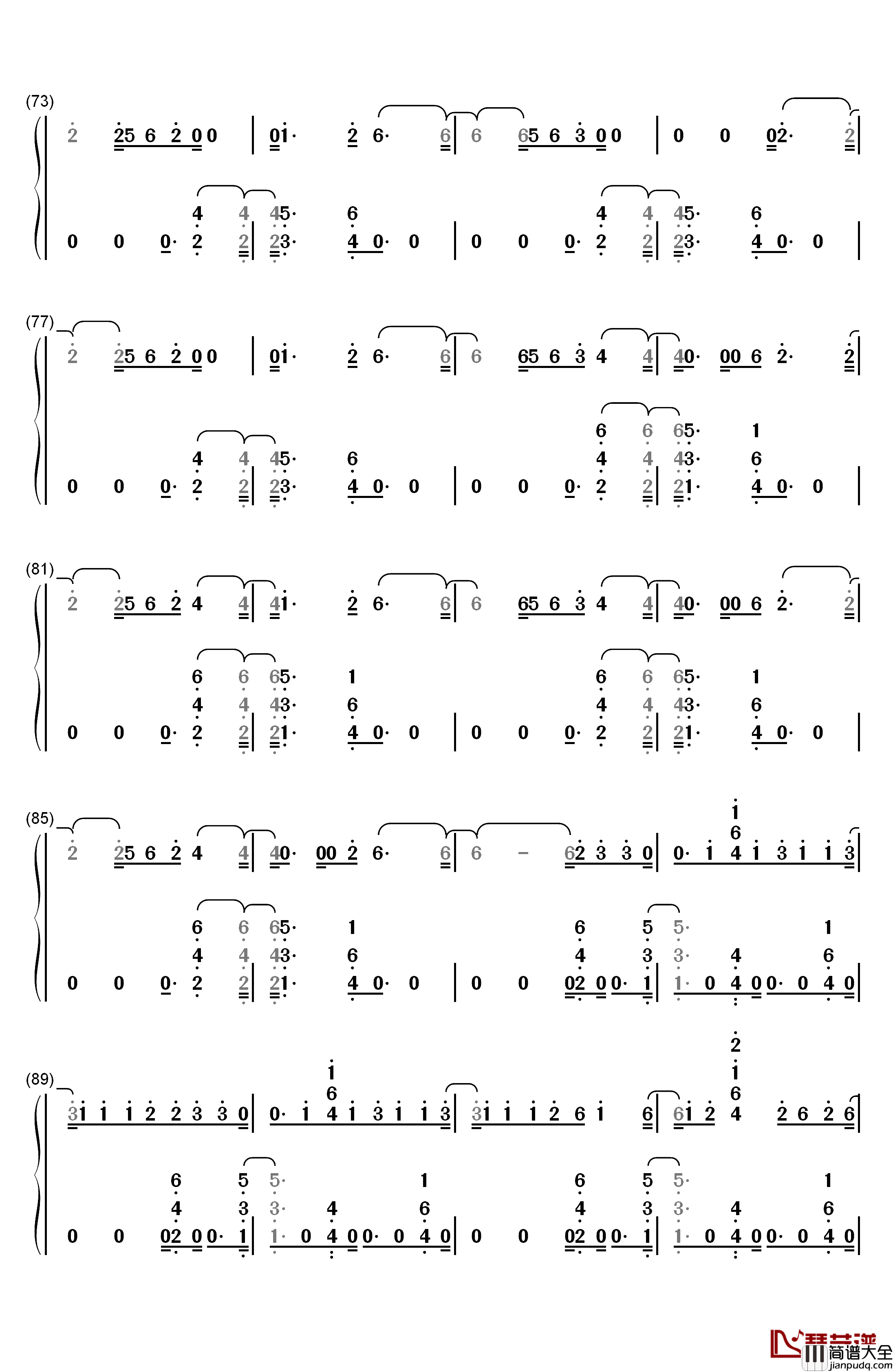 Would_You_Ever钢琴简谱_数字双手_Skrillex_Poo_Bear