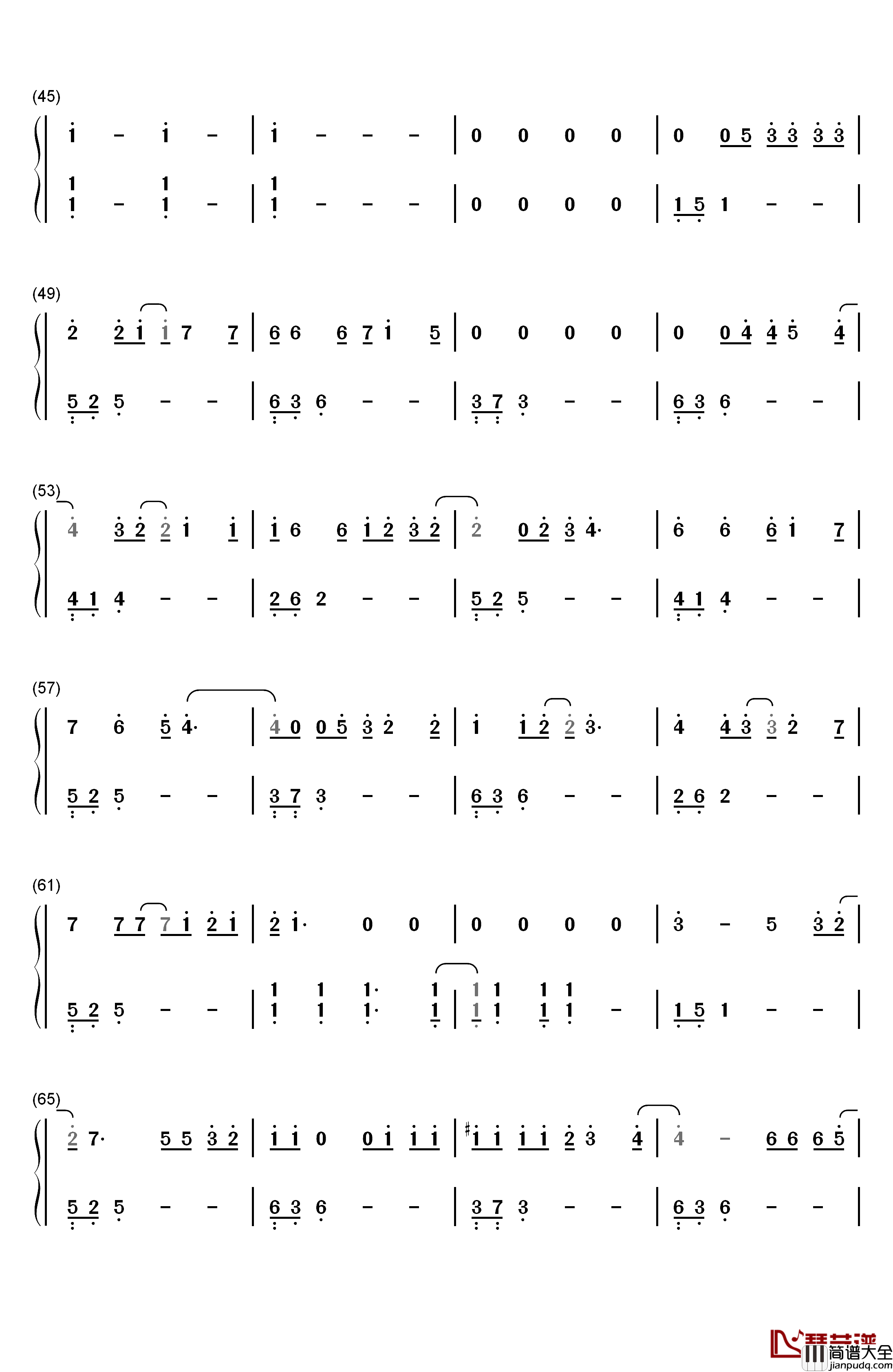 恋弾けました钢琴简谱_数字双手_ゆず