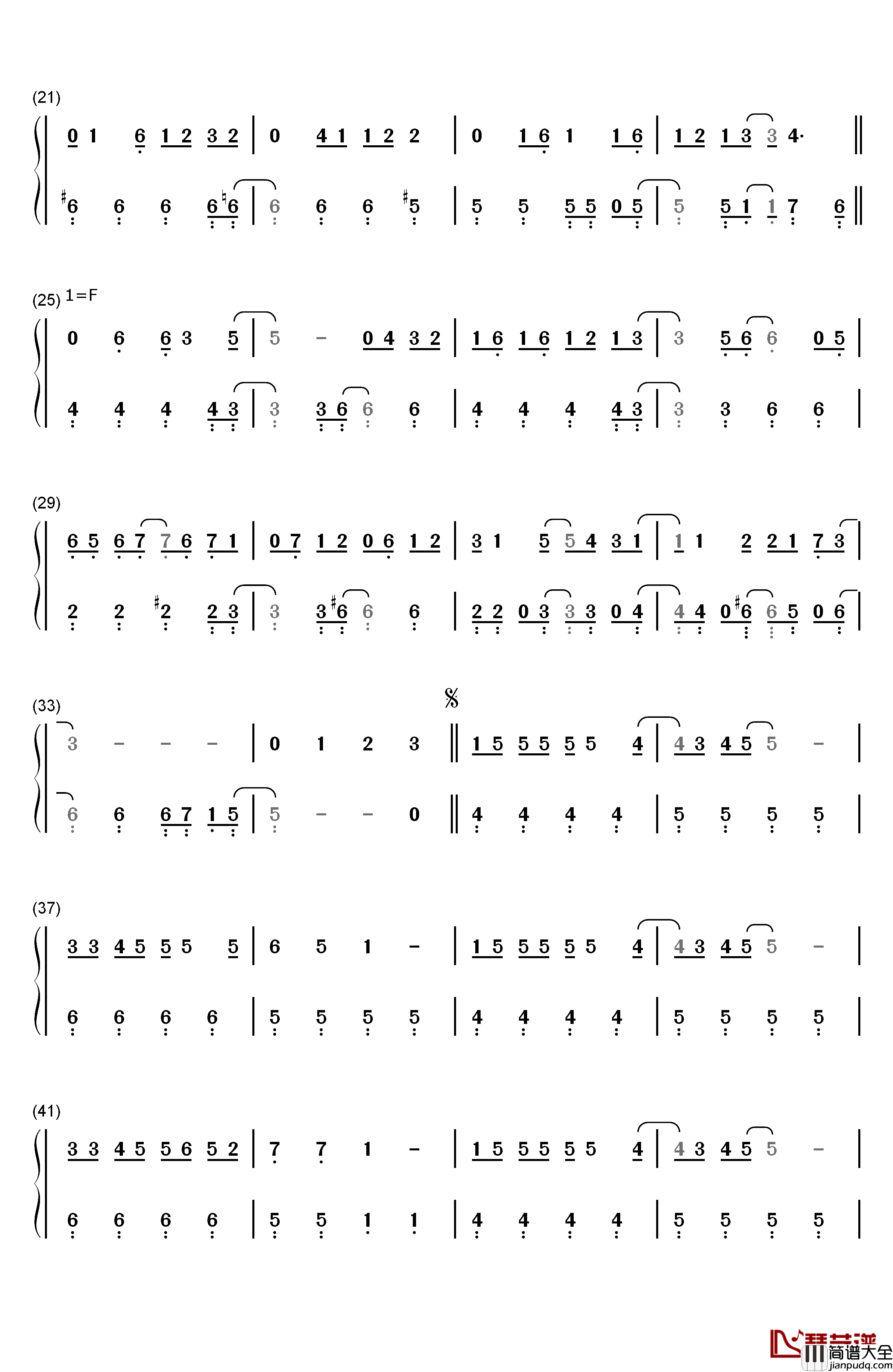 Signalize!钢琴简谱_数字双手_わか、ふうり、すなお、りすこ_from_STAR☆ANIS