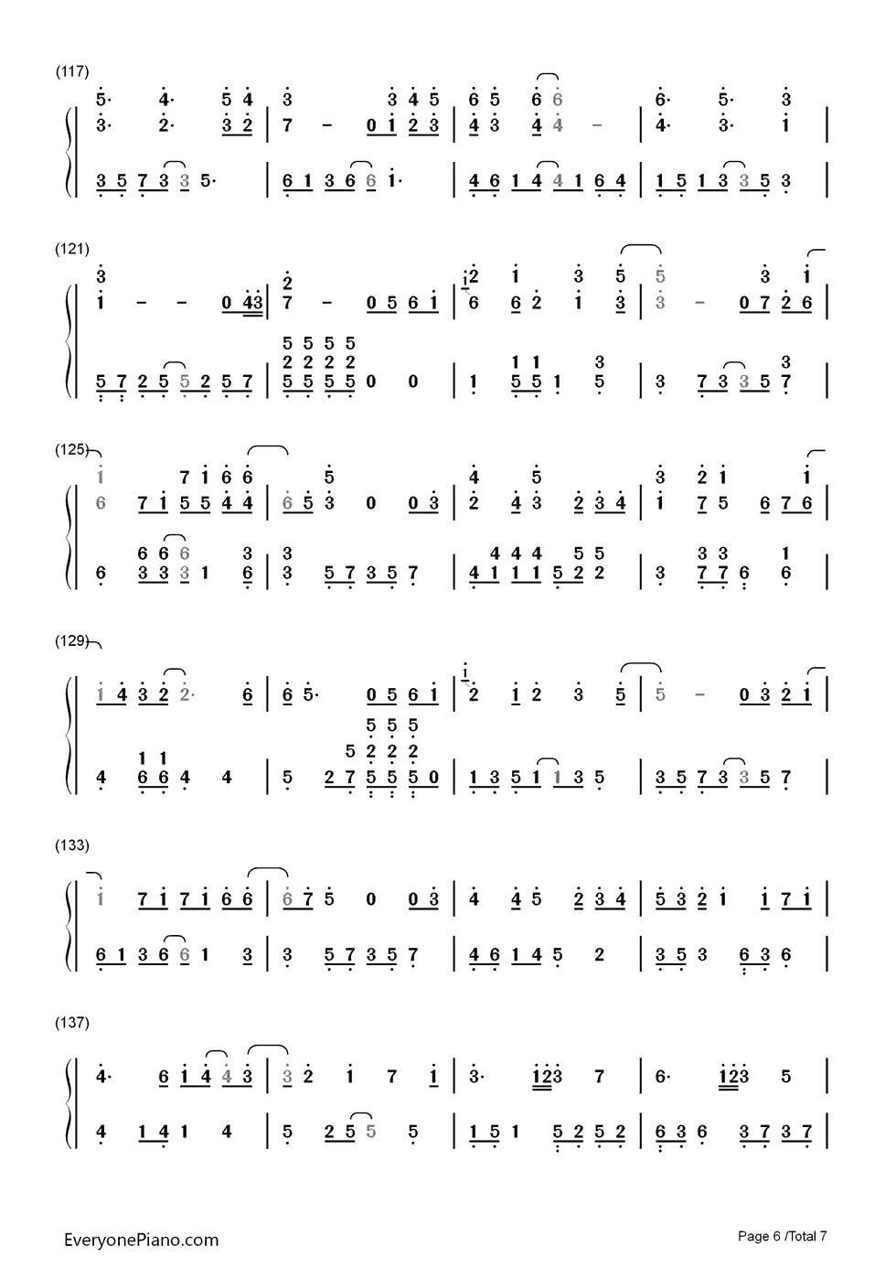青春纪念册钢琴简谱_数字双手_可米小子