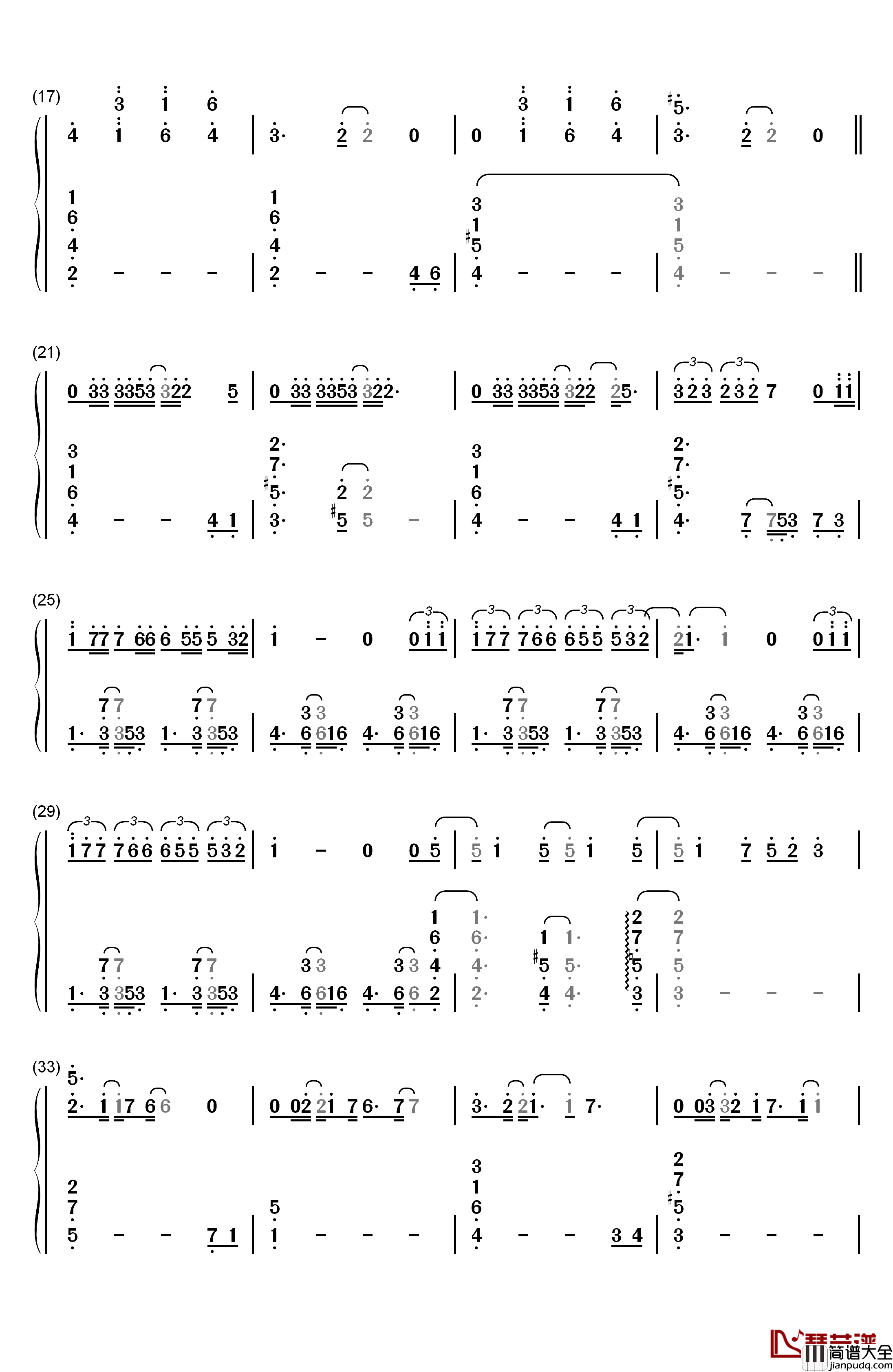 Here_Comes_A_Thought钢琴简谱_数字双手_Rebecca_Sugar