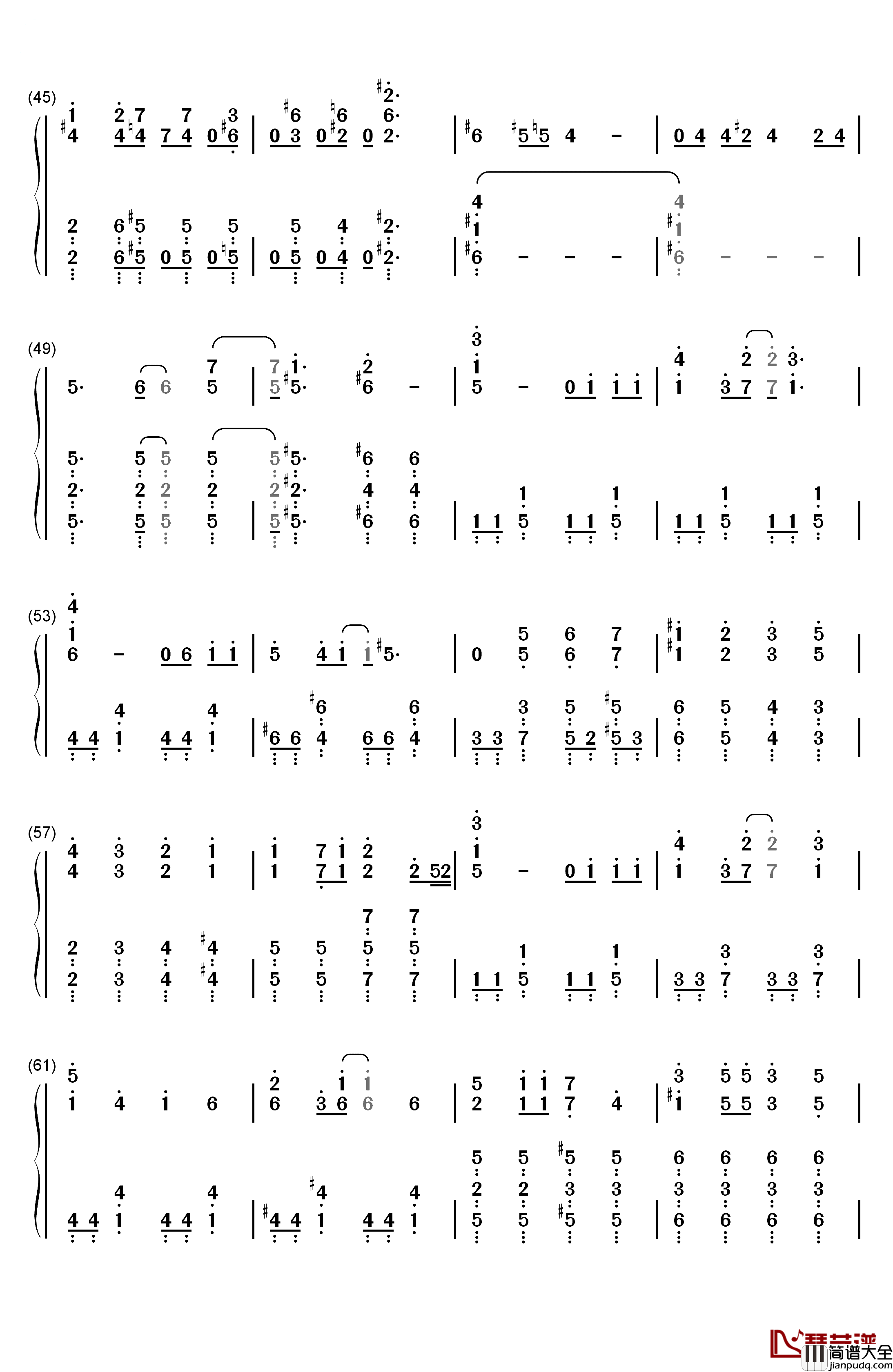 恋？で愛？で暴君です钢琴简谱_数字双手_Wake_Up__Girls!