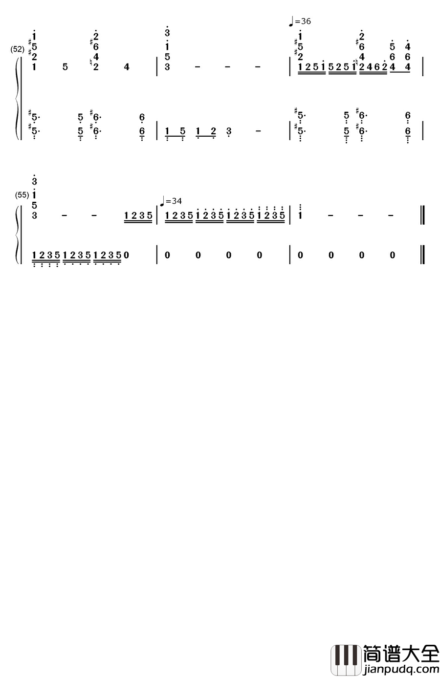 最终幻想7主题曲钢琴简谱_数字双手_植松伸夫
