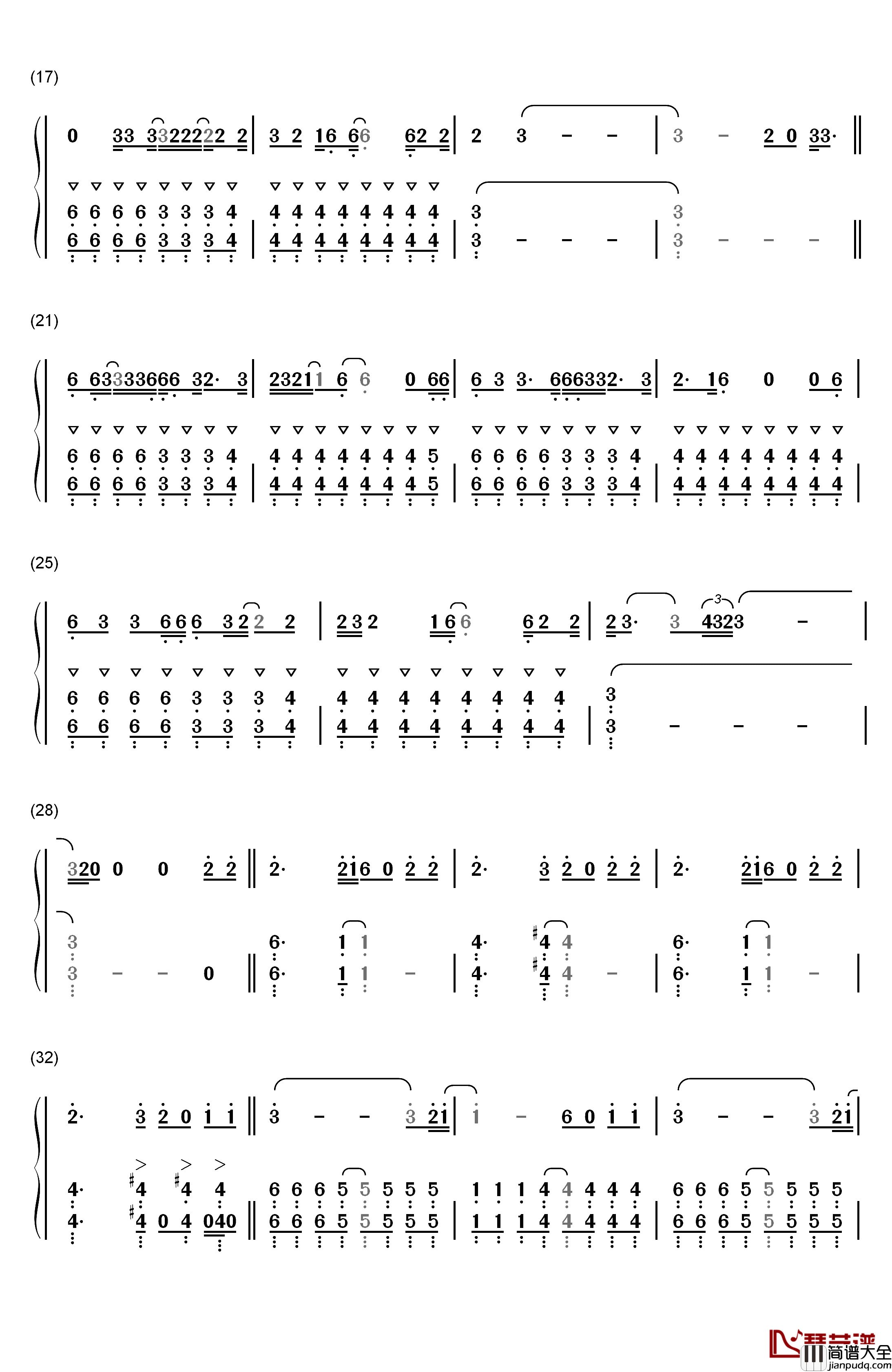 Alive钢琴简谱_数字双手_Sia