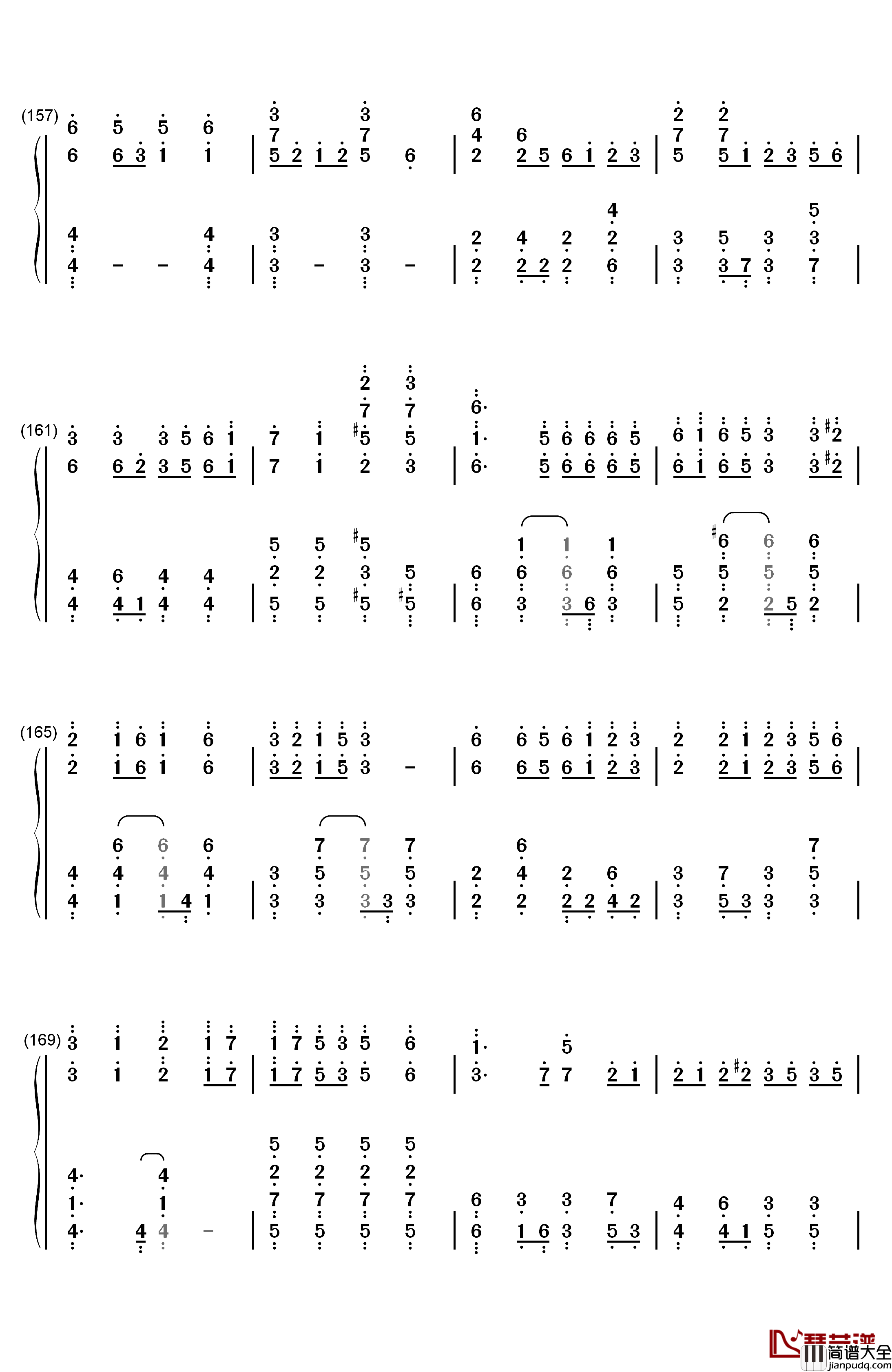 カゲロウデイズ钢琴简谱_数字双手_初音ミク