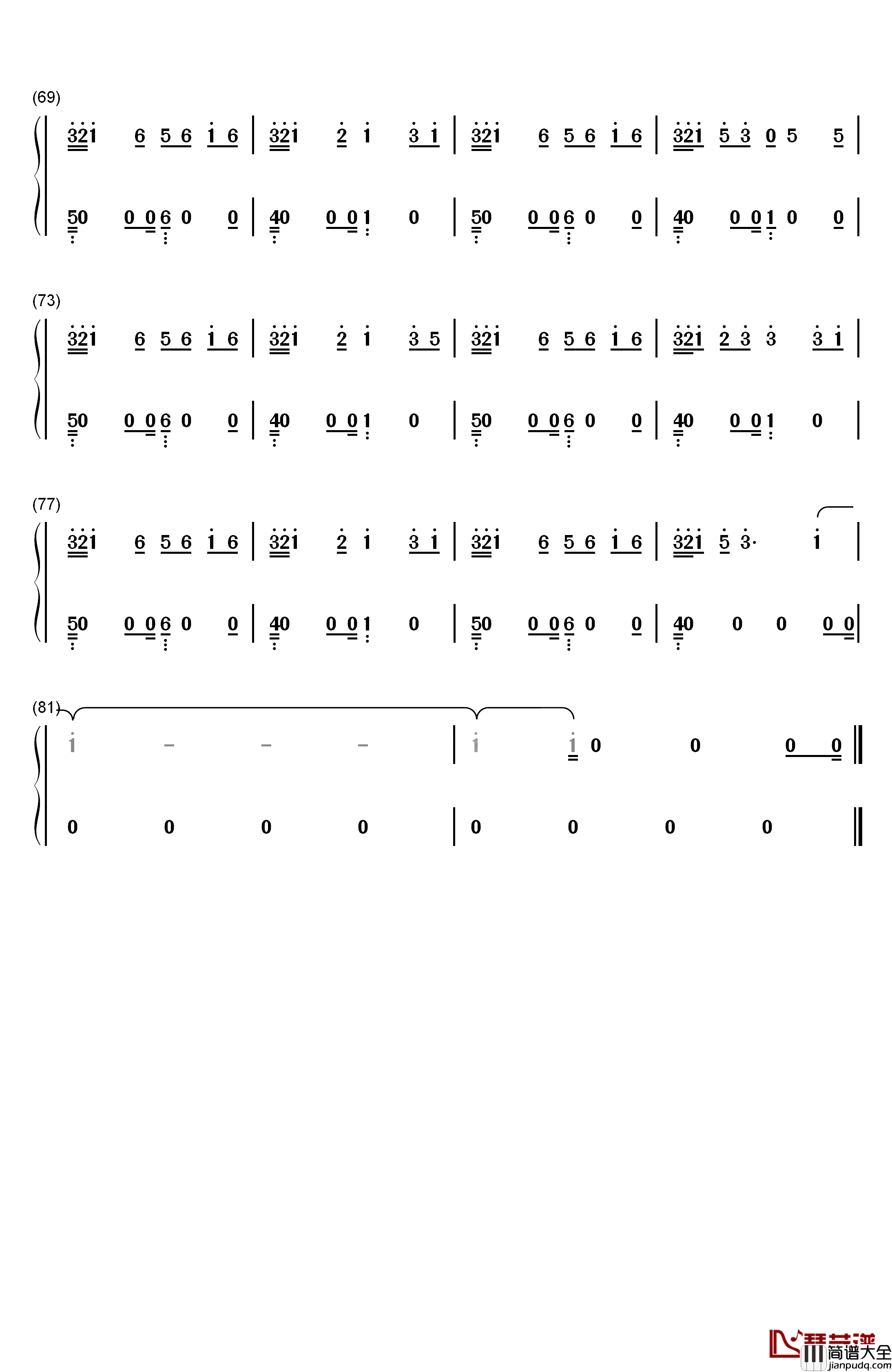 Born_To_Be_Yours钢琴简谱_数字双手_Kygo_Imagine_Dragons