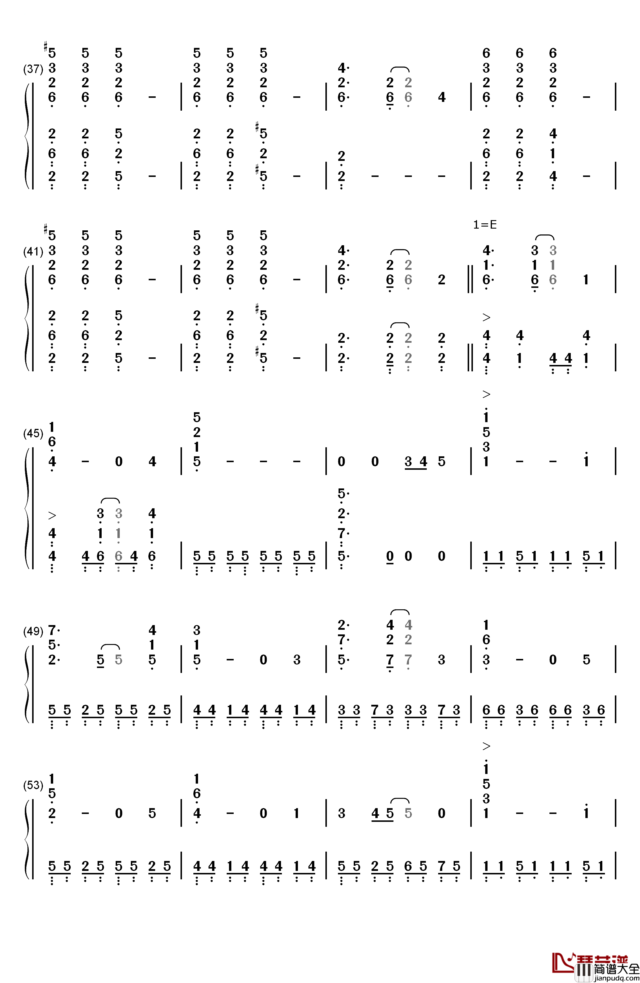 DREAMxSCRAMBLE钢琴简谱_数字双手_AiRI