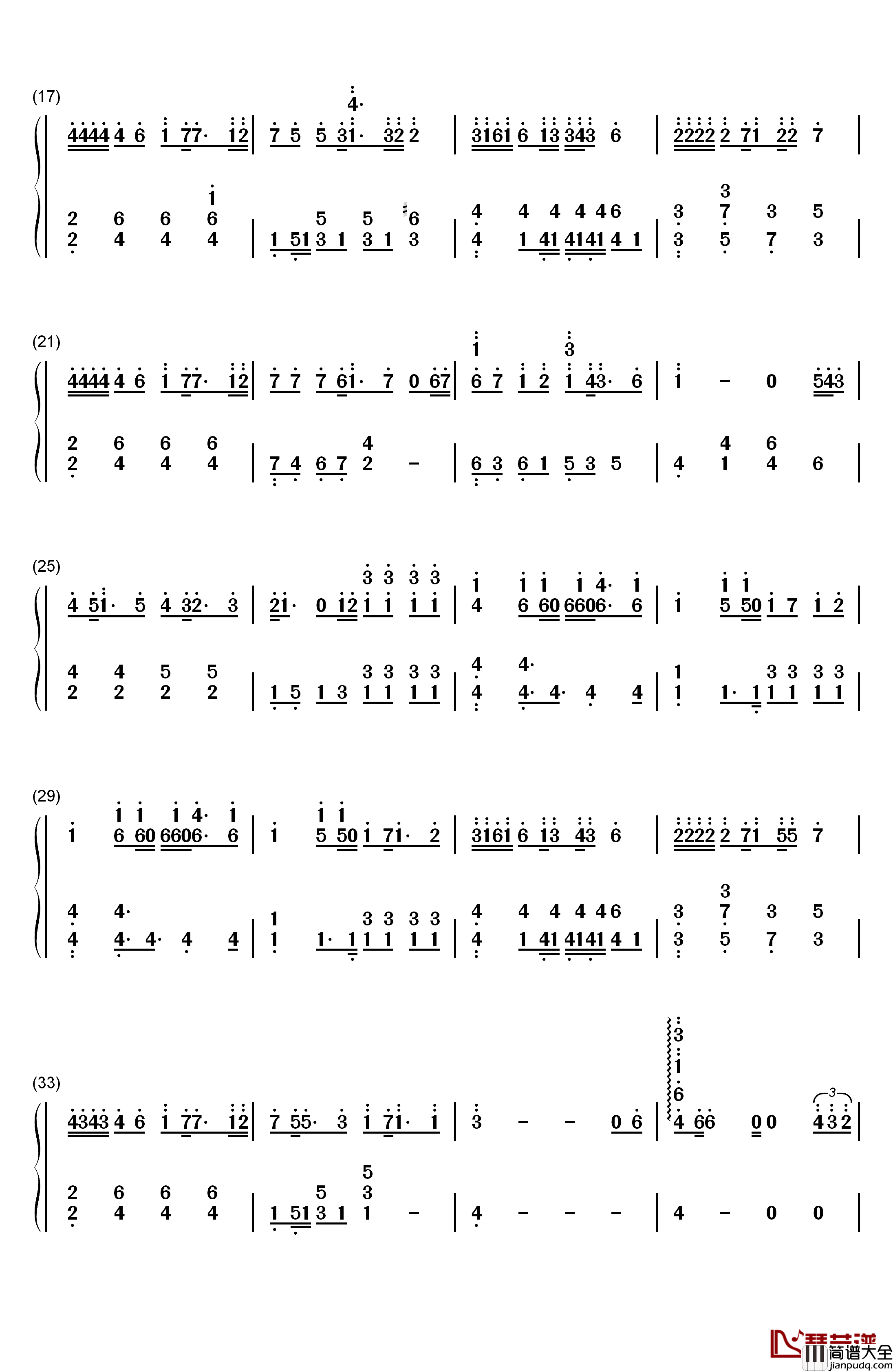 习惯失恋钢琴简谱_数字双手_容祖儿