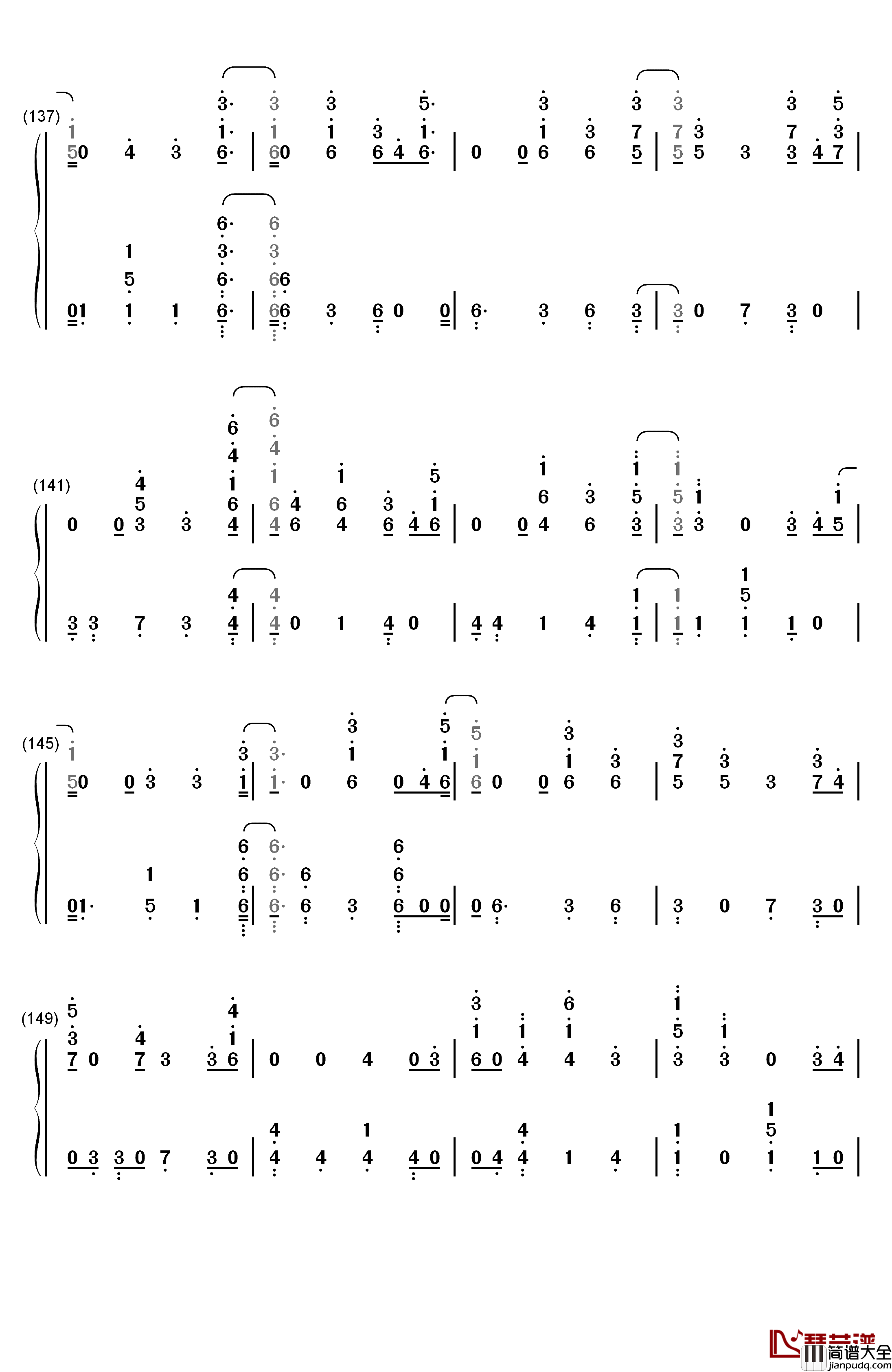 I'm_Still_Here钢琴简谱_数字双手_Sia
