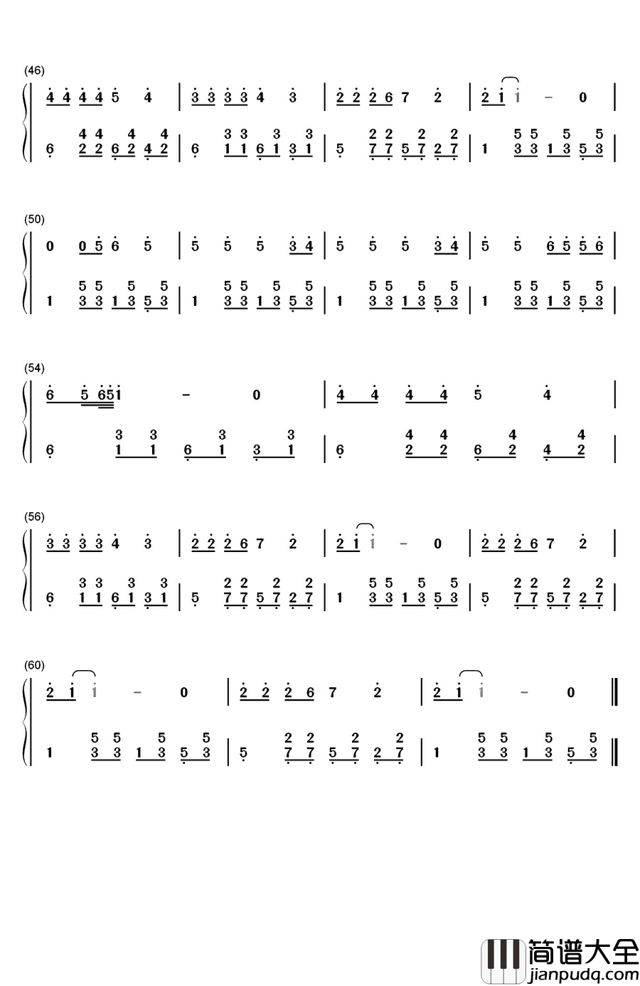 今天你要嫁给我钢琴简谱_数字双手_陶喆