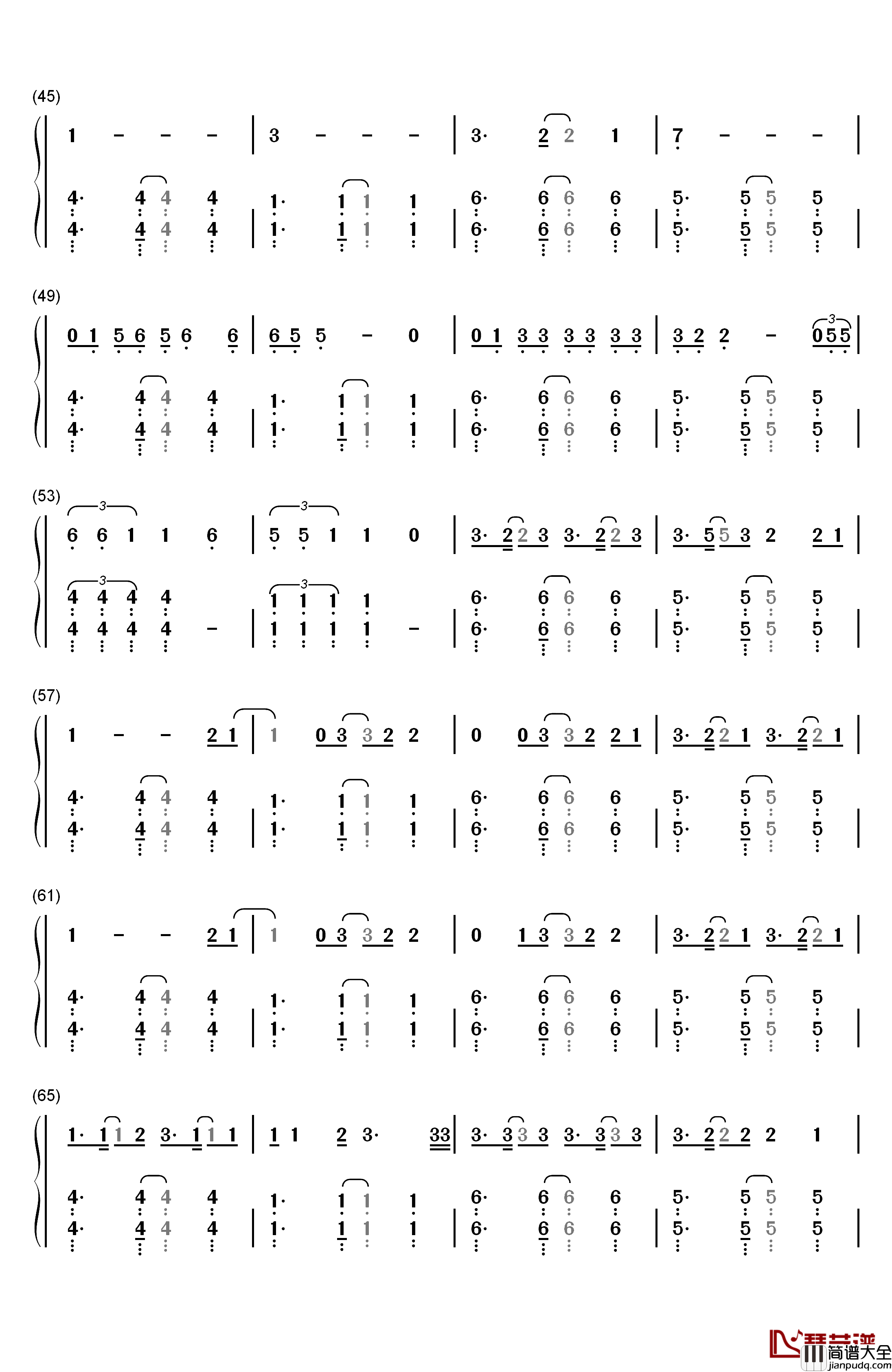 Love_Wins钢琴简谱_数字双手_Carrie_Underwood