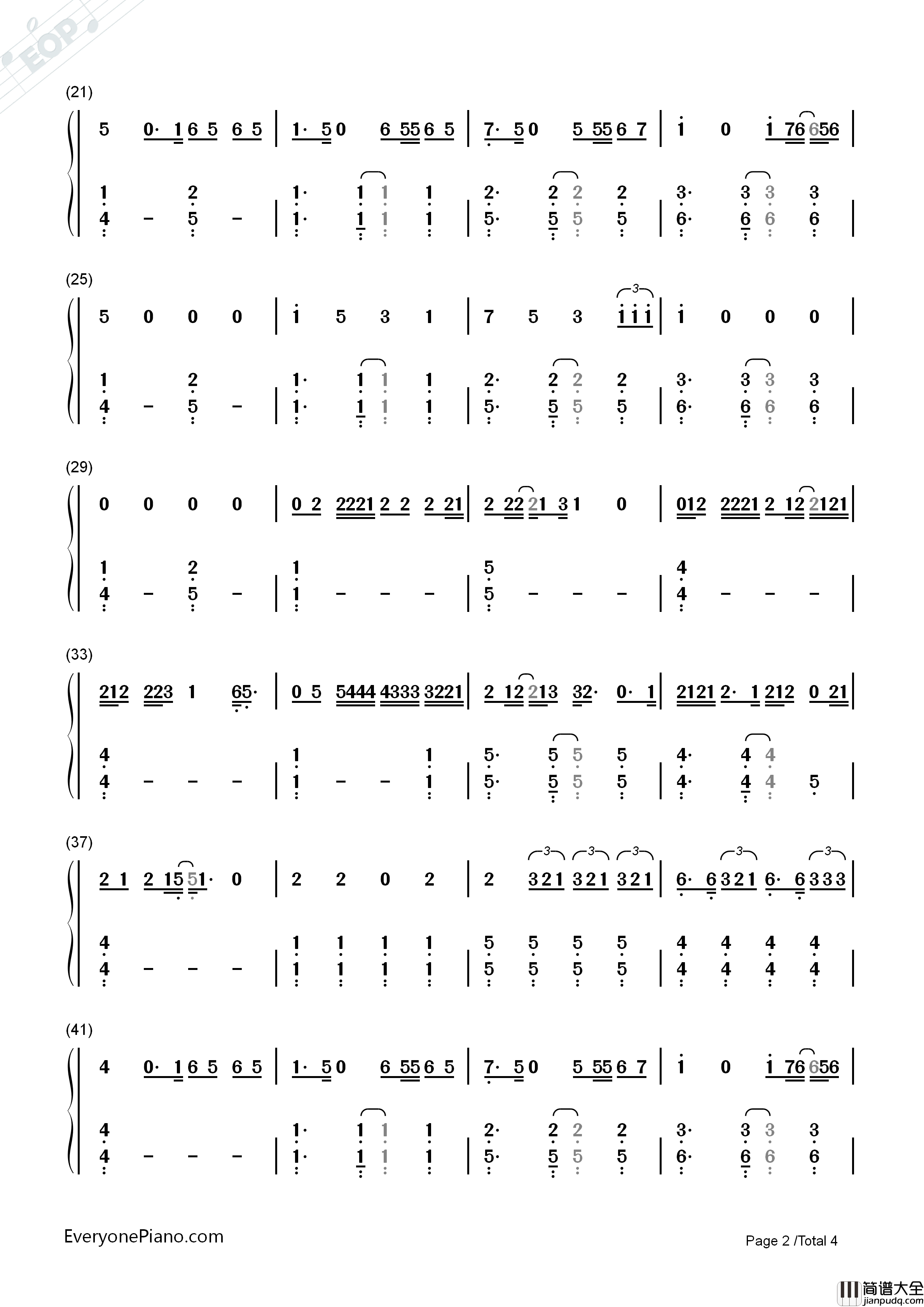 After_the_Afterparty钢琴简谱_Charli_XCX_Lil_Yachty演唱