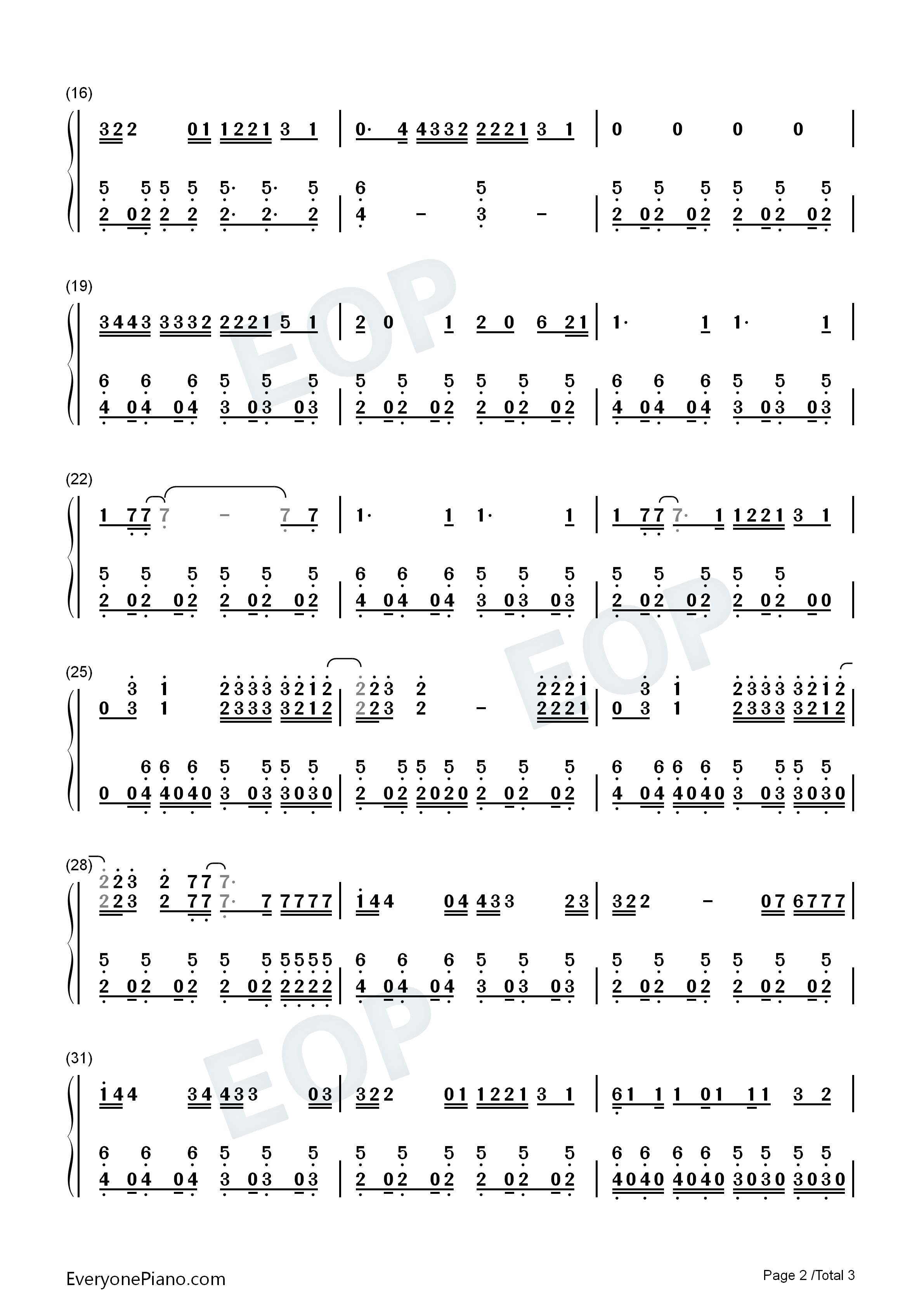 When_You_Are_Gone钢琴简谱_Shawn_Mendes演唱