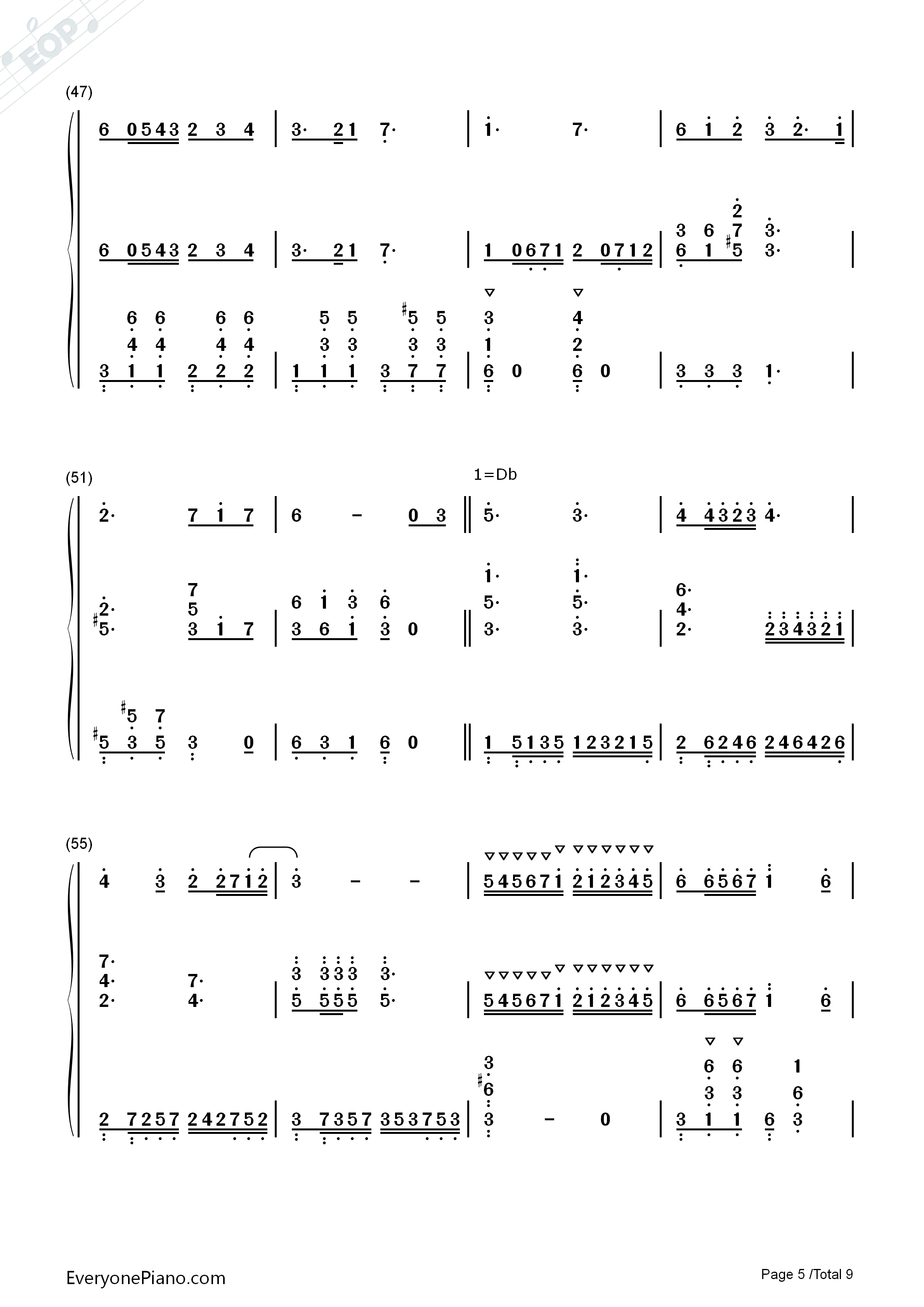 春天的芭蕾钢琴简谱_常思思演唱