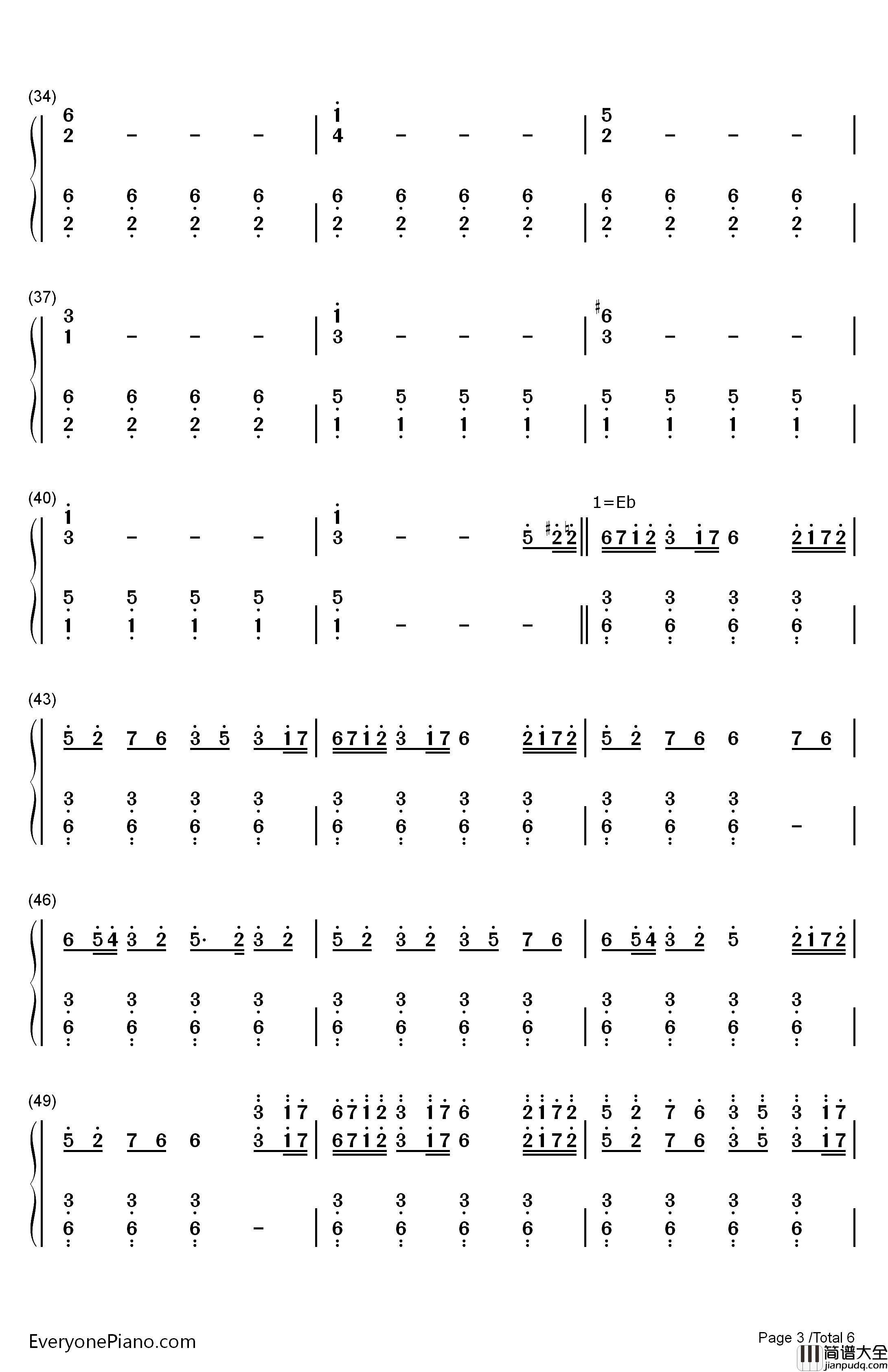 The_Battle_of_Aughrim钢琴简谱_数字双手_Na_Casaidigh