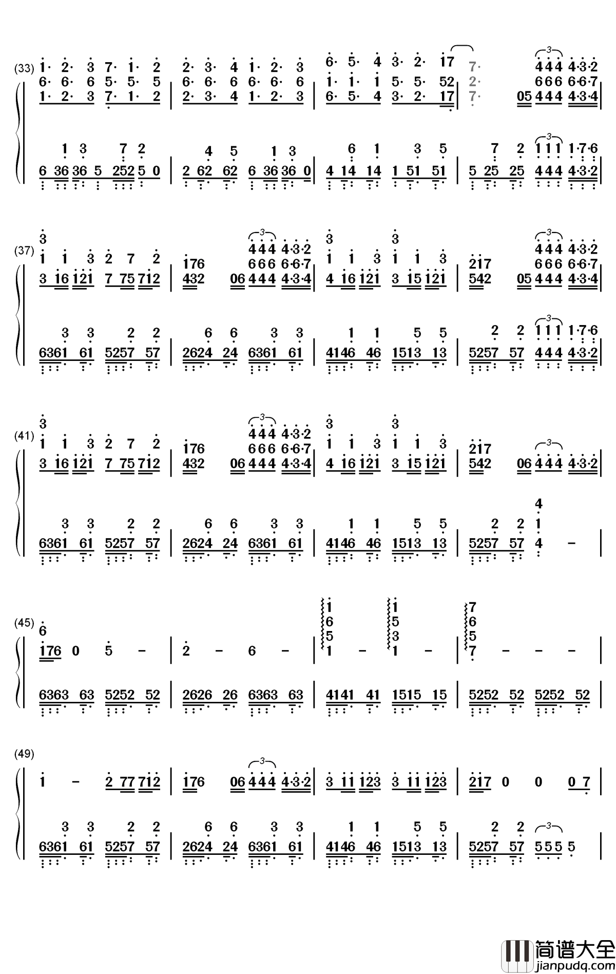 Alone_Pt_II钢琴简谱_数字双手_Alan_Walker_Ava_Max