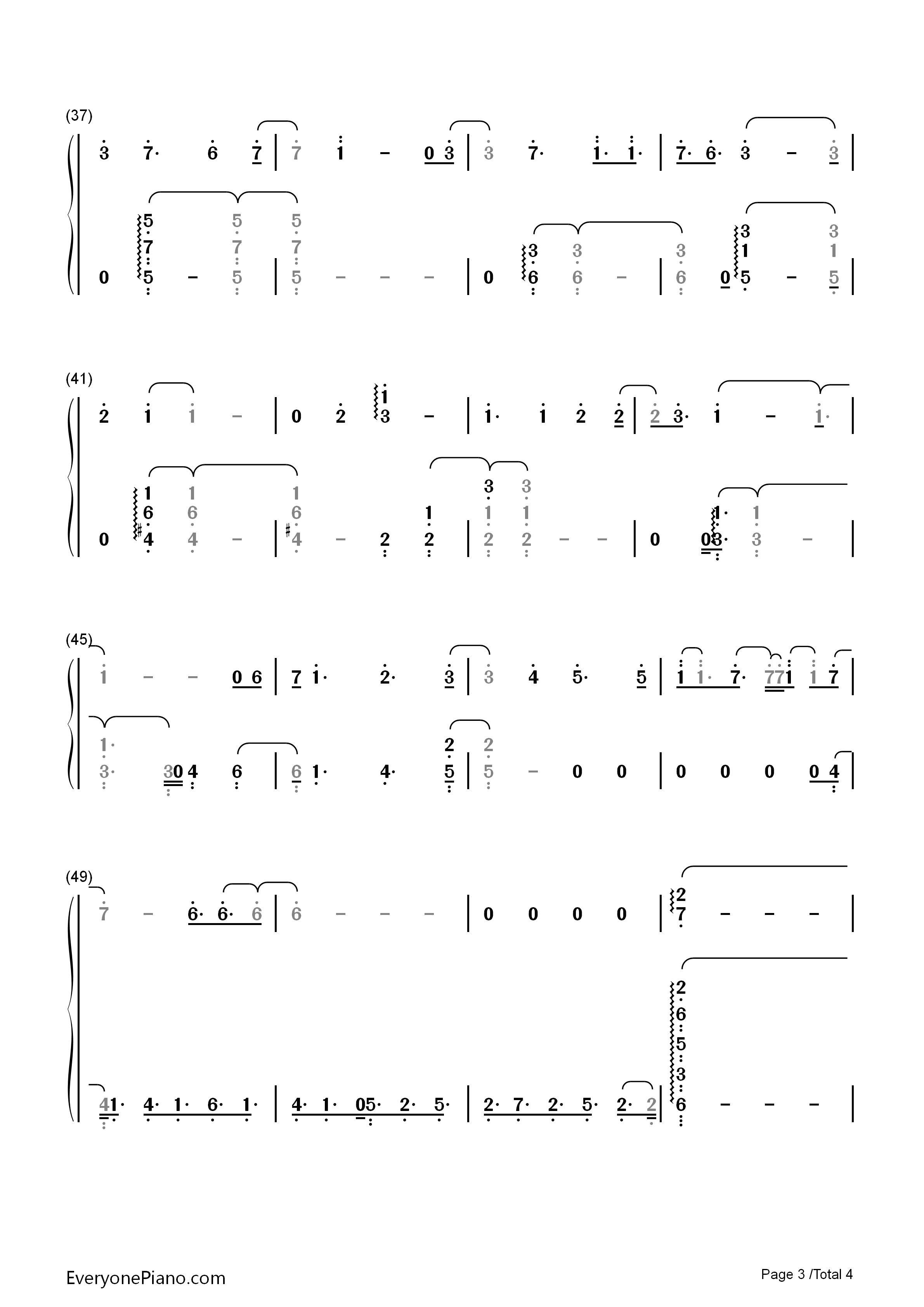 飞竜の骑士钢琴简谱_TRUE演唱