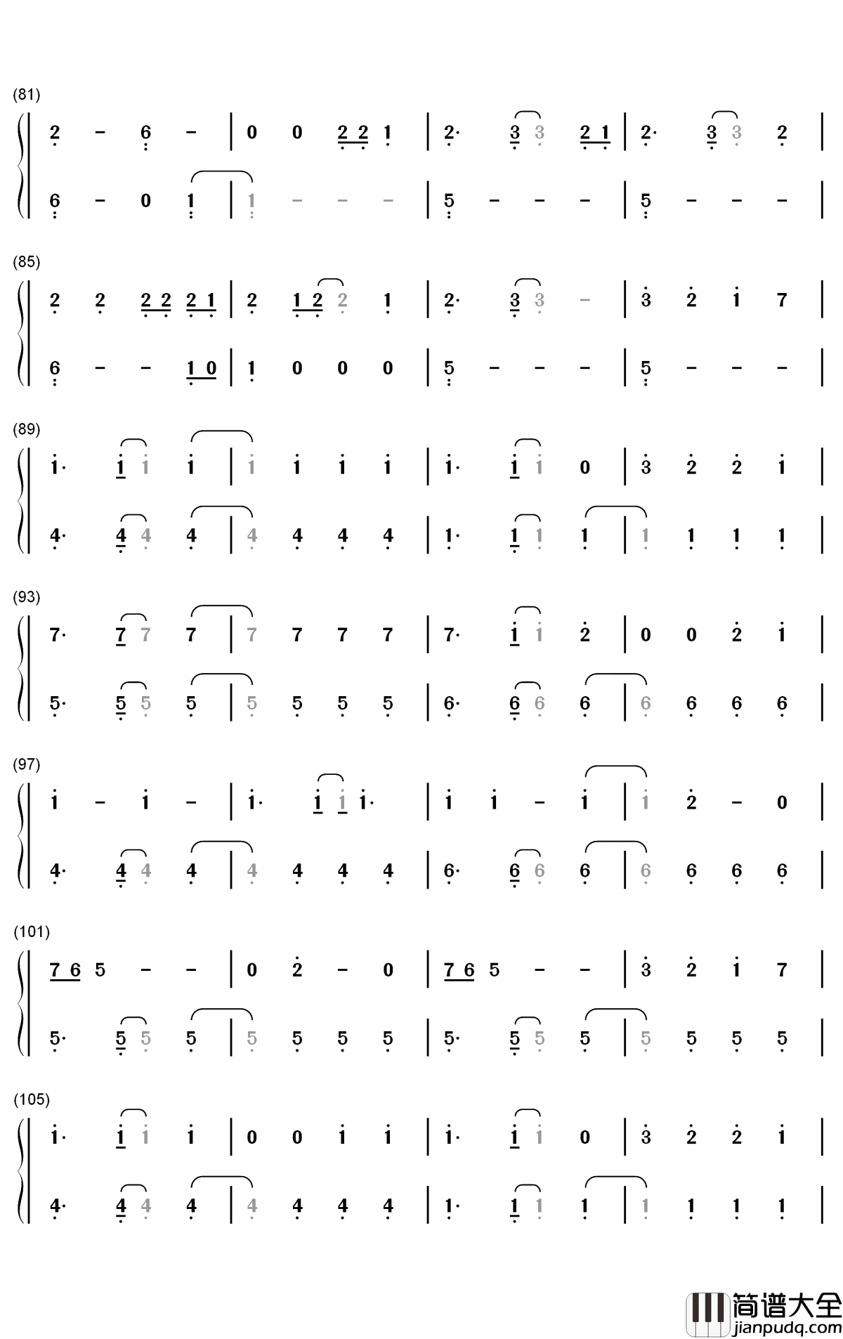 What_Ifs钢琴简谱_数字双手_Kane_Brown_Lauren_Alaina