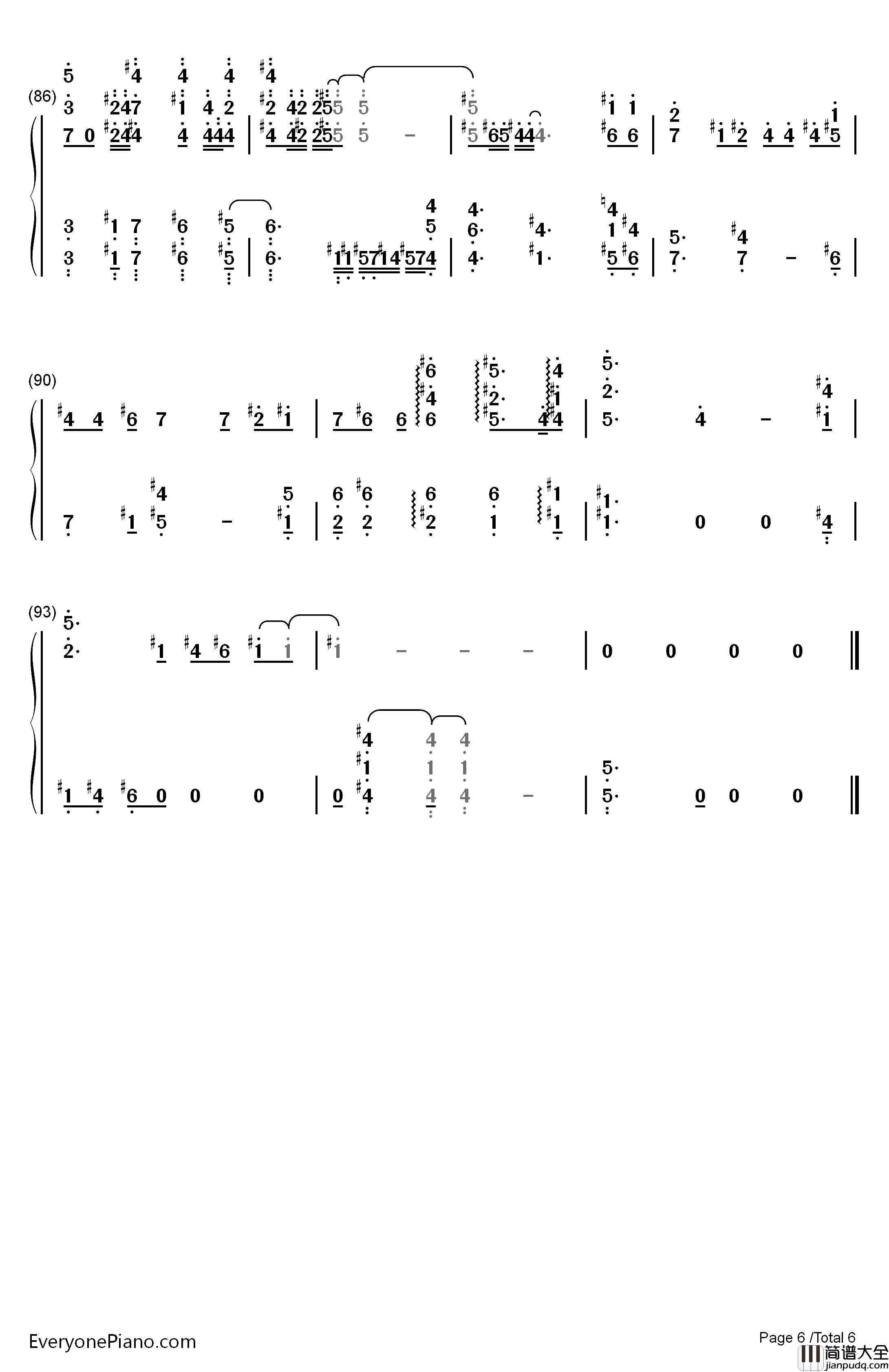 Once_in_a_While_Talk_of_The_Old_Days钢琴简谱_数字双手_加藤登纪子