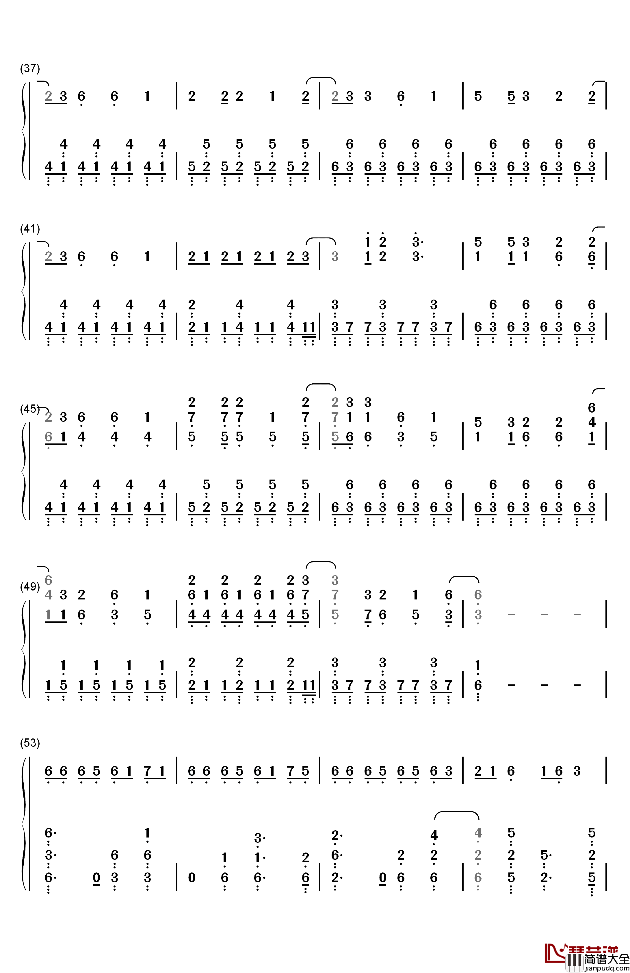 逆浪千秋钢琴简谱_数字双手_言和