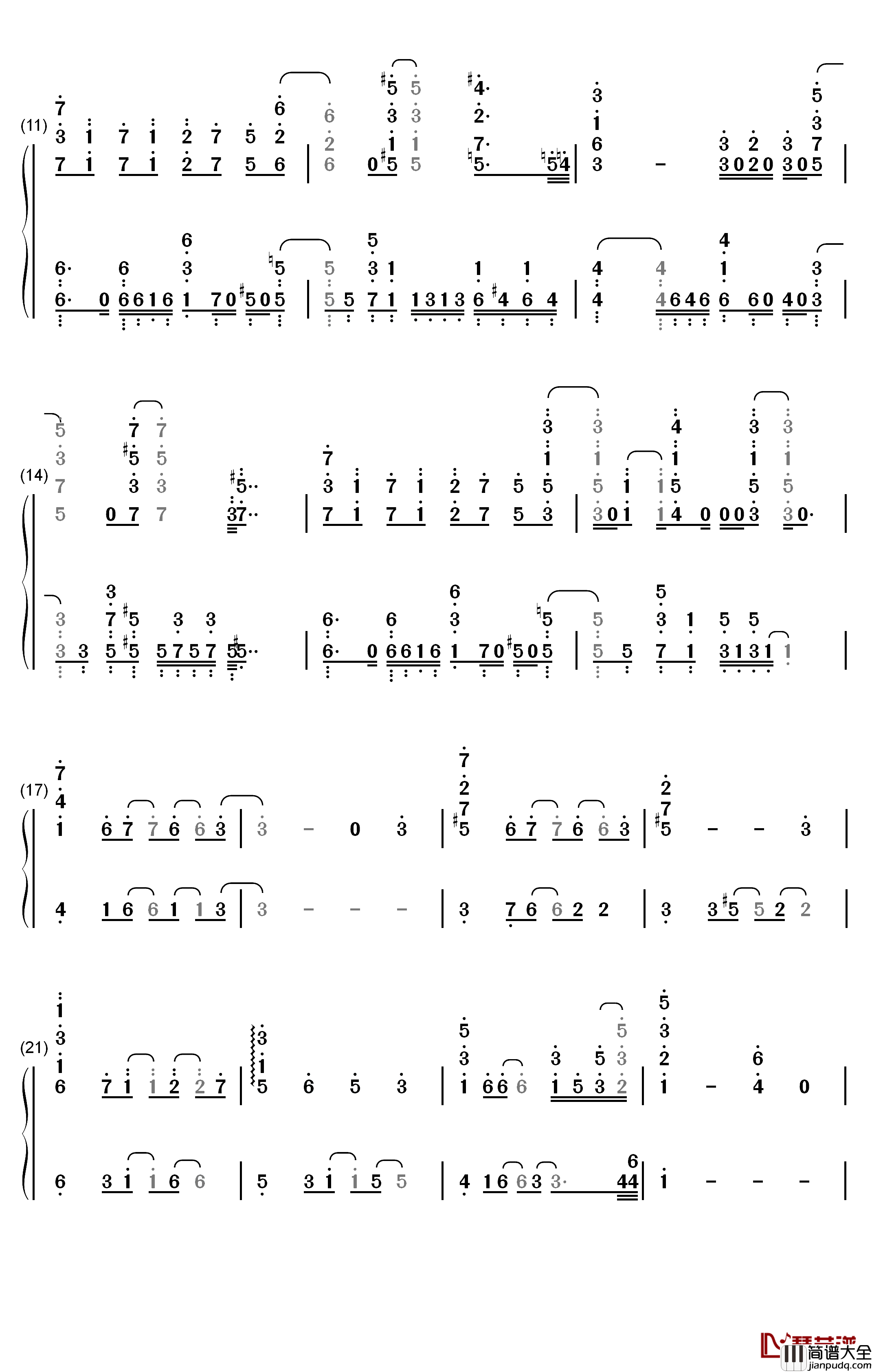 Share_the_light钢琴简谱_数字双手_Run_Girls__Run!