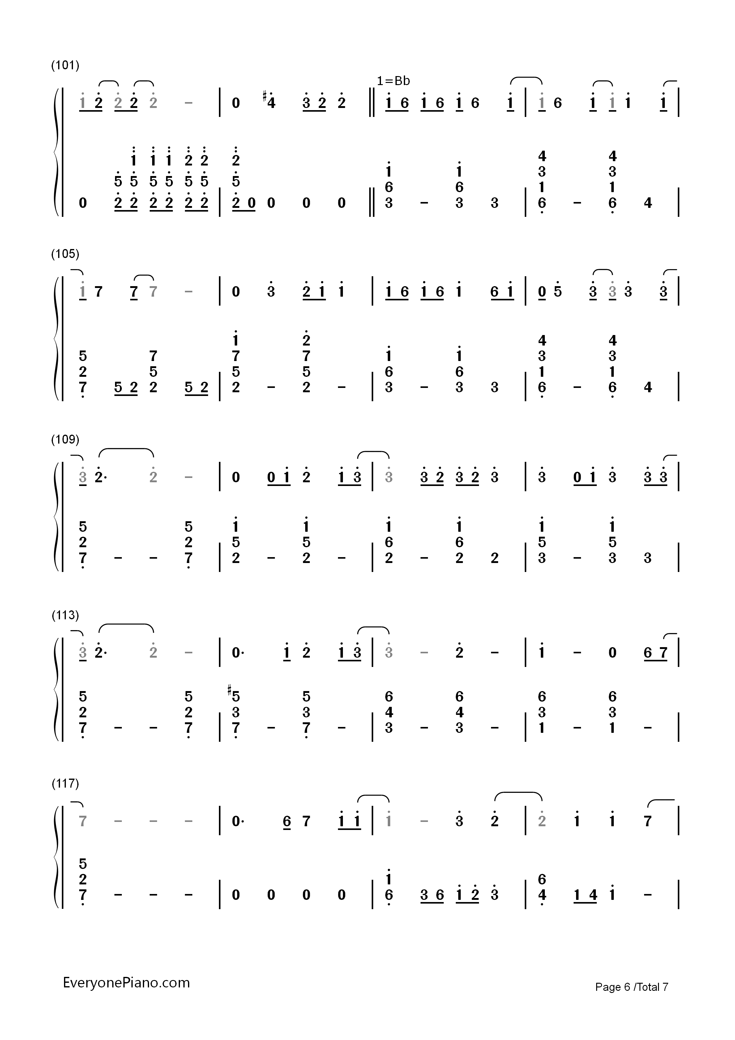 Because_Of_You钢琴简谱_凯莉·克莱森__Kelly_Clarkson演唱