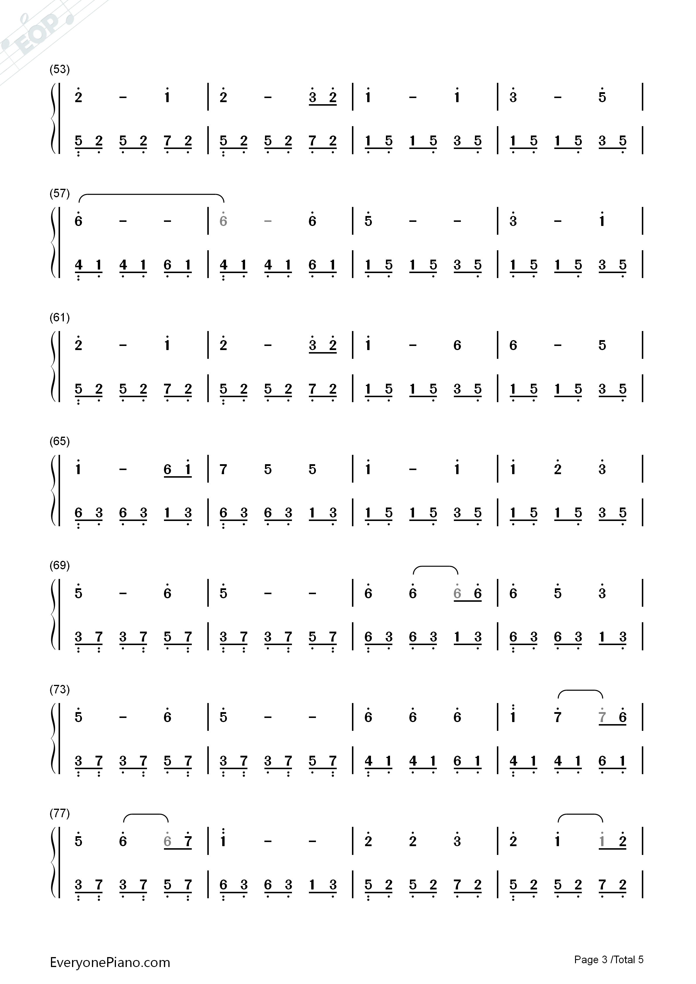 放心去飞钢琴简谱_小虎队演唱