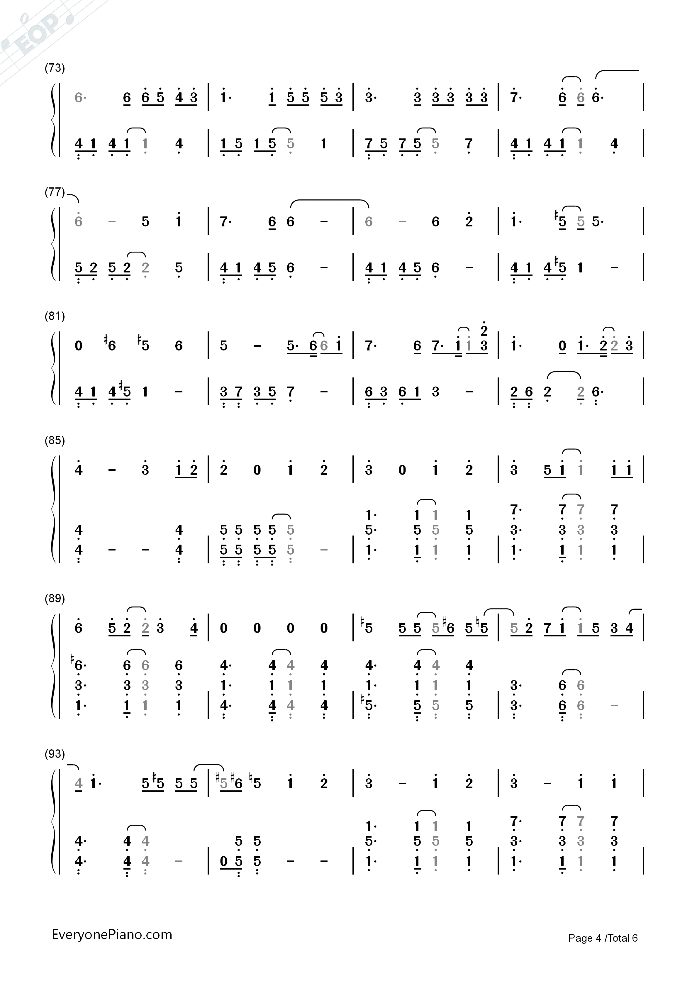 Last_Goodbye钢琴简谱_乐童音乐家演唱