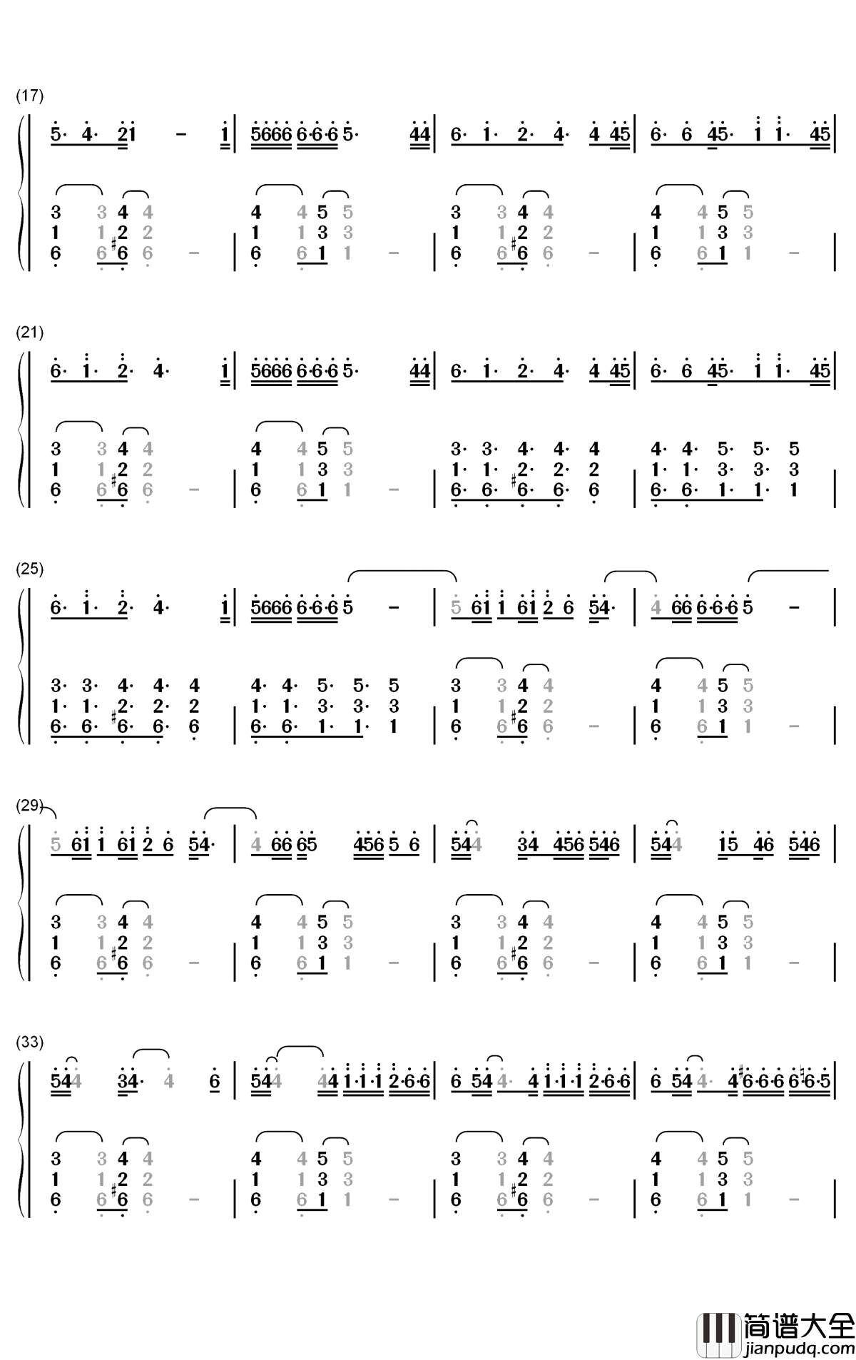 Higher_Ground钢琴简谱_数字双手_Martin_Garrix_John_Martin