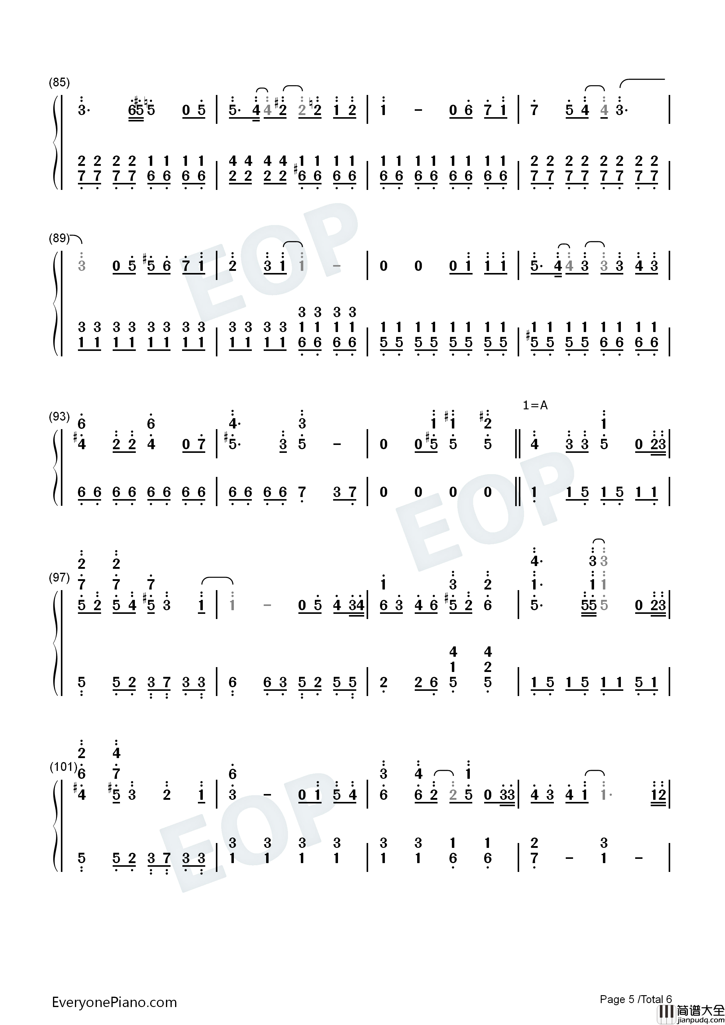 うたかた花火钢琴简谱_Supercell演唱