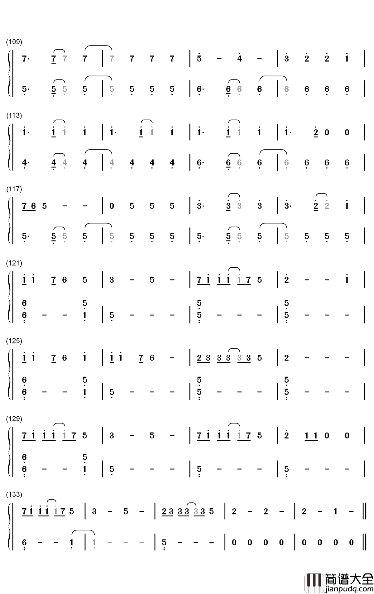 What_Ifs钢琴简谱_数字双手_Kane_Brown_Lauren_Alaina