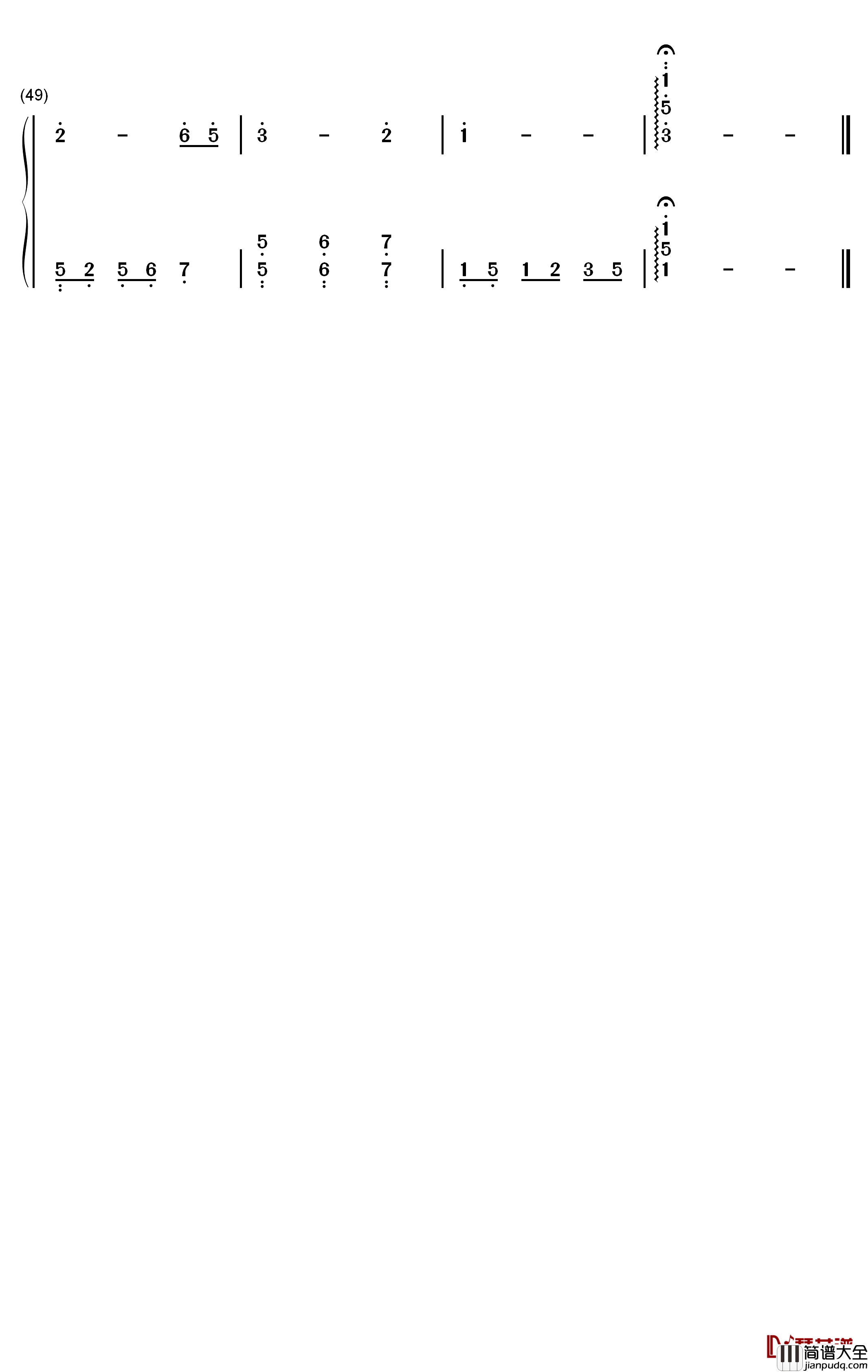 走不完的爱钢琴简谱_数字双手_韦唯