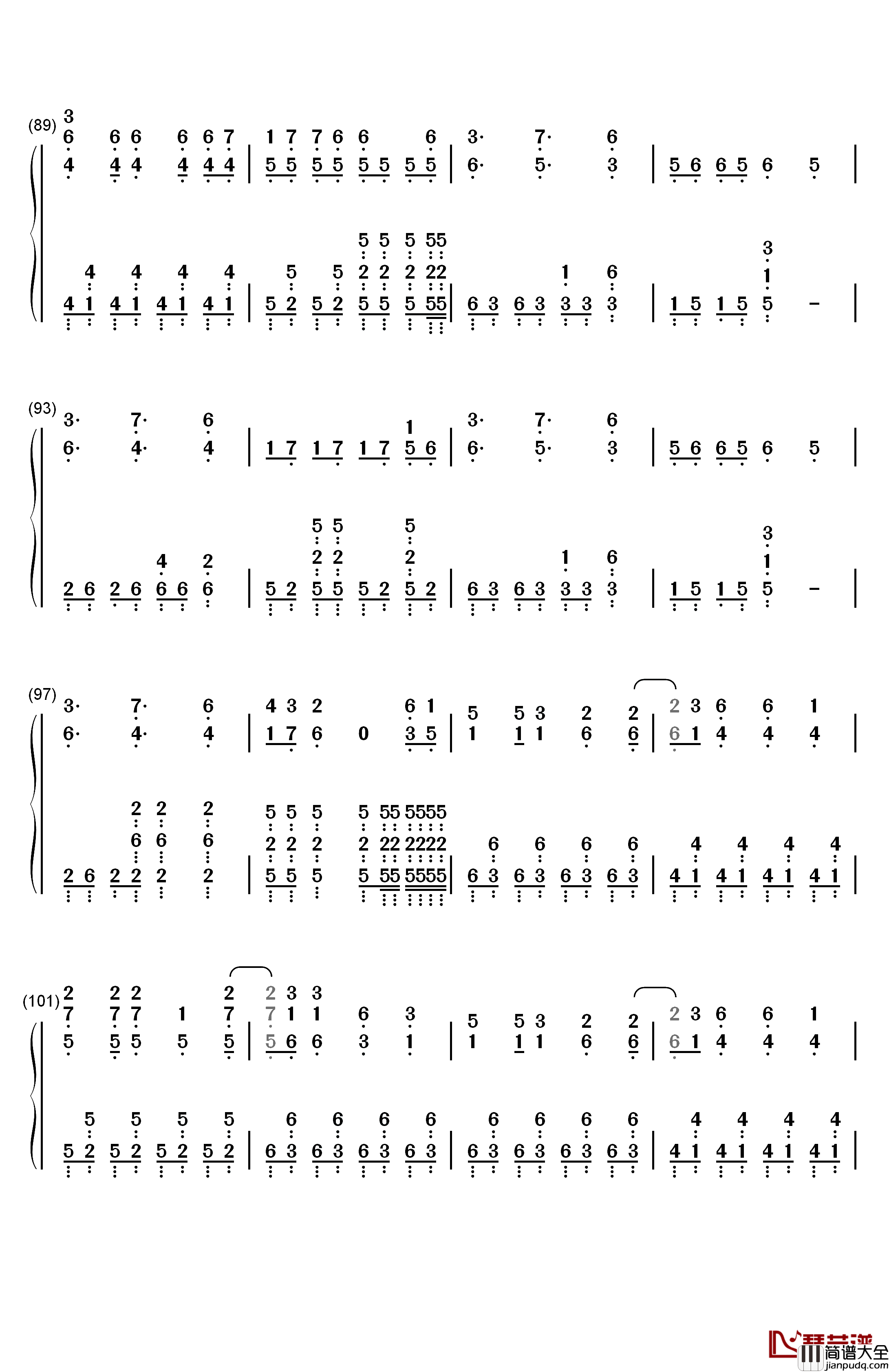 逆浪千秋钢琴简谱_数字双手_言和