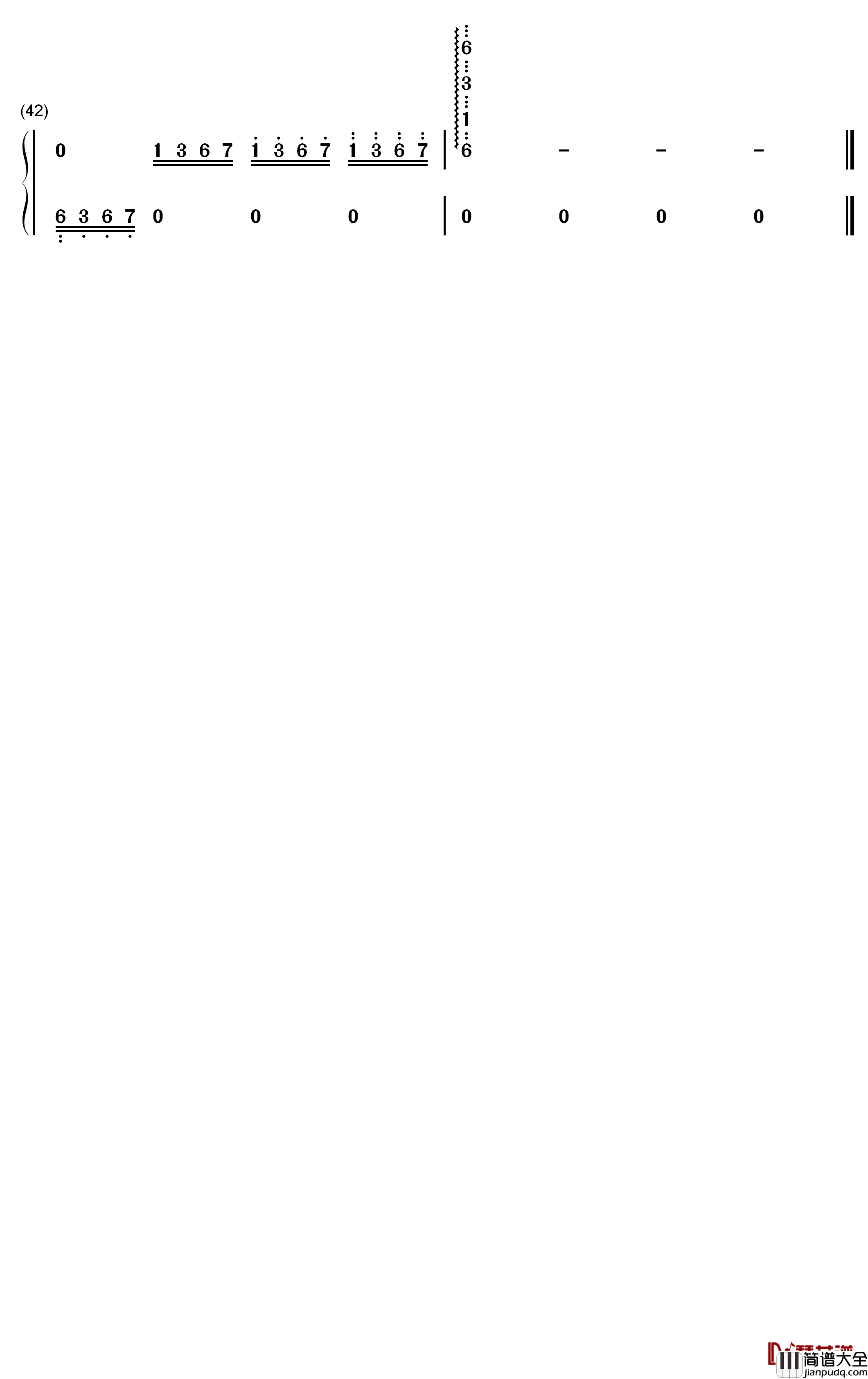 天若灵犀钢琴简谱_数字双手_银临/小曲儿