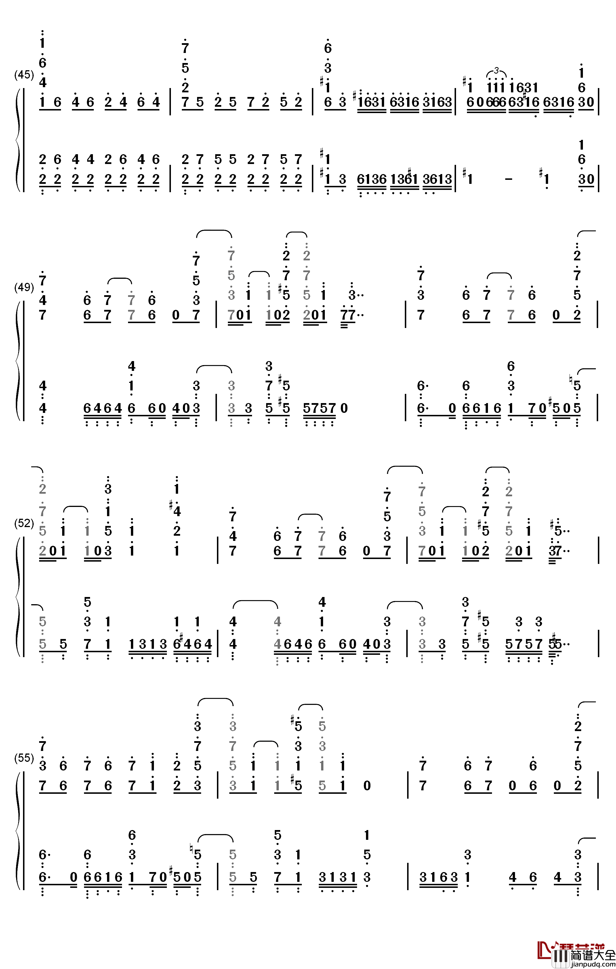 Share_the_light钢琴简谱_数字双手_Run_Girls__Run!