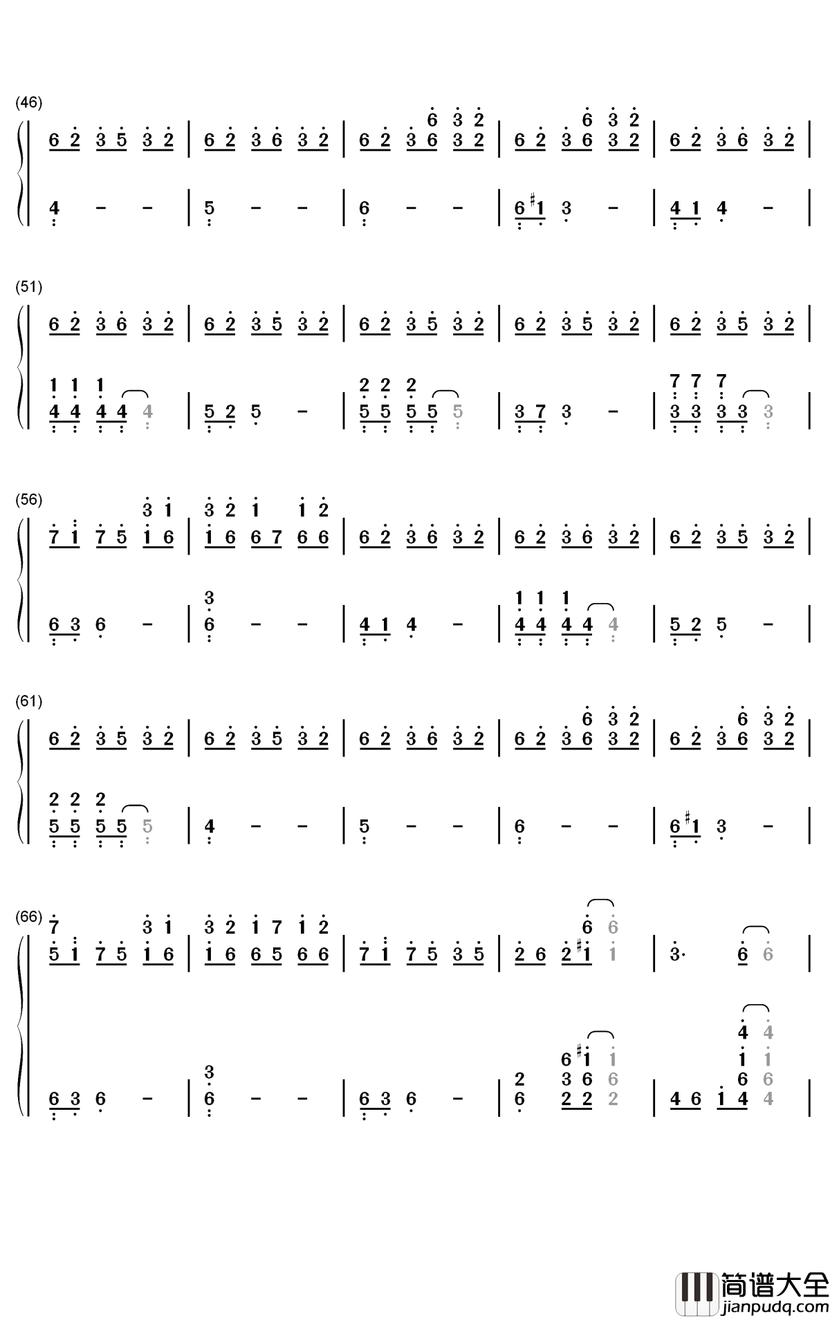 Tasogare_Nyanko钢琴简谱_前田雄吾歌曲_数字双手曲谱