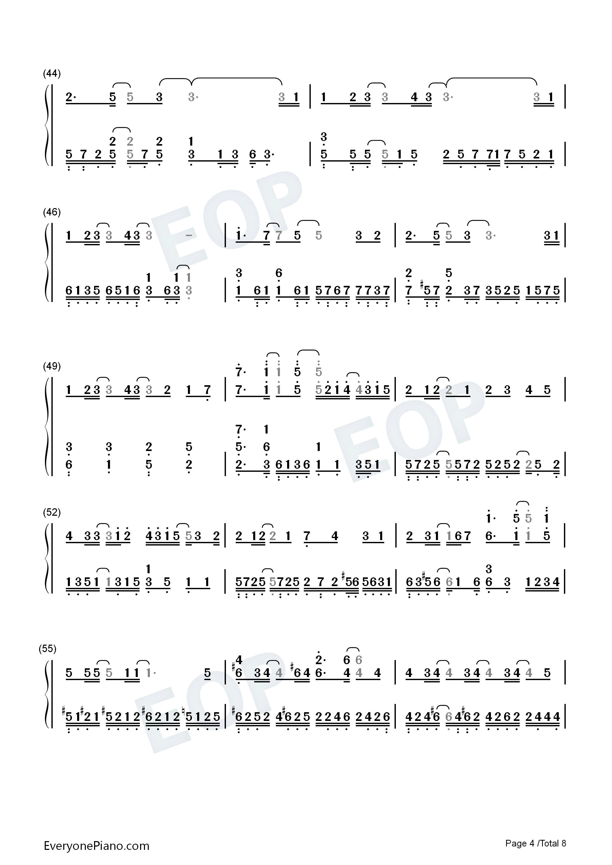 Tiny_Light钢琴简谱_鬼头明里演唱