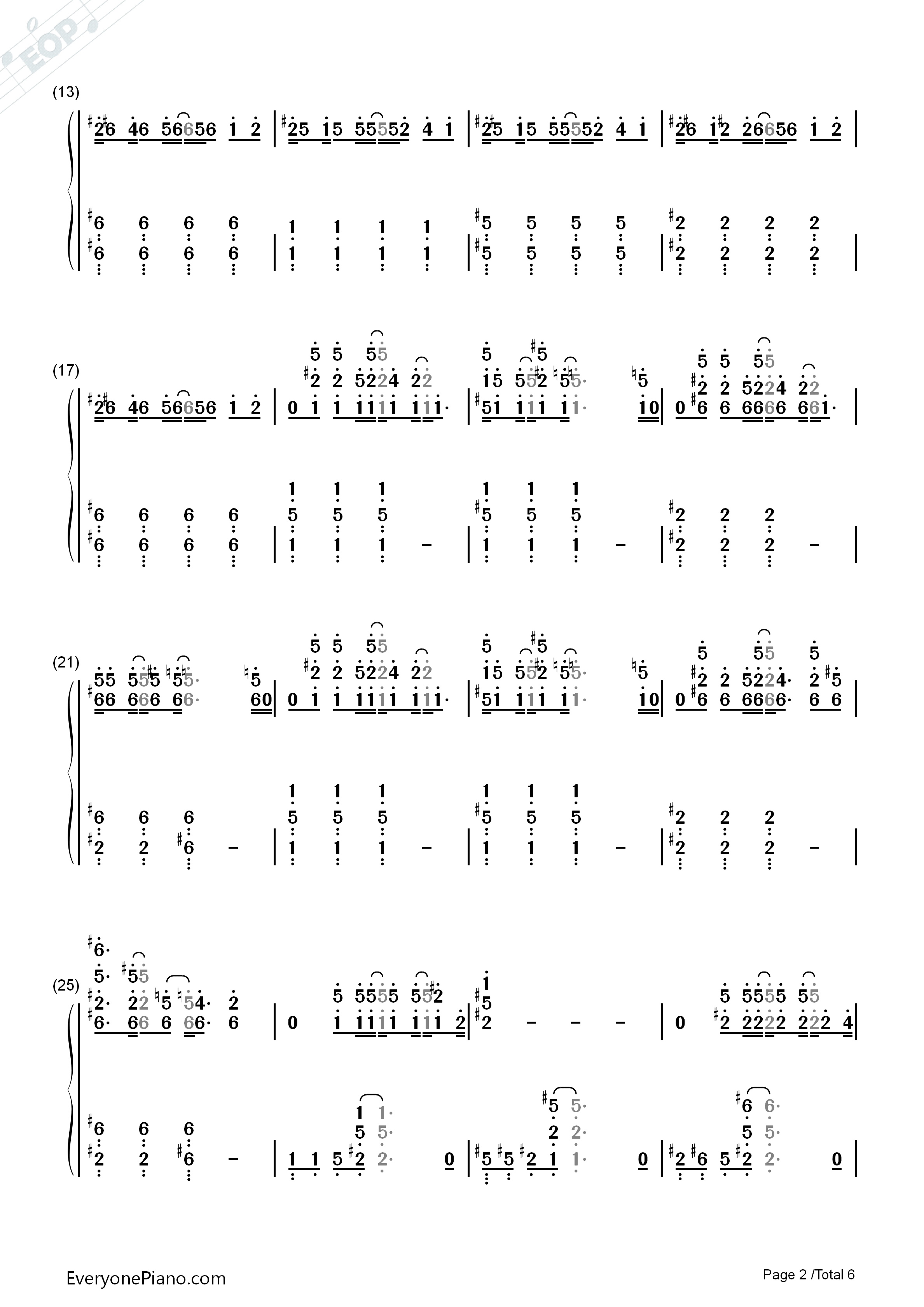 I_Need_Your_Love钢琴简谱_Calvin_Harris_ft._Ellie_Goulding演唱