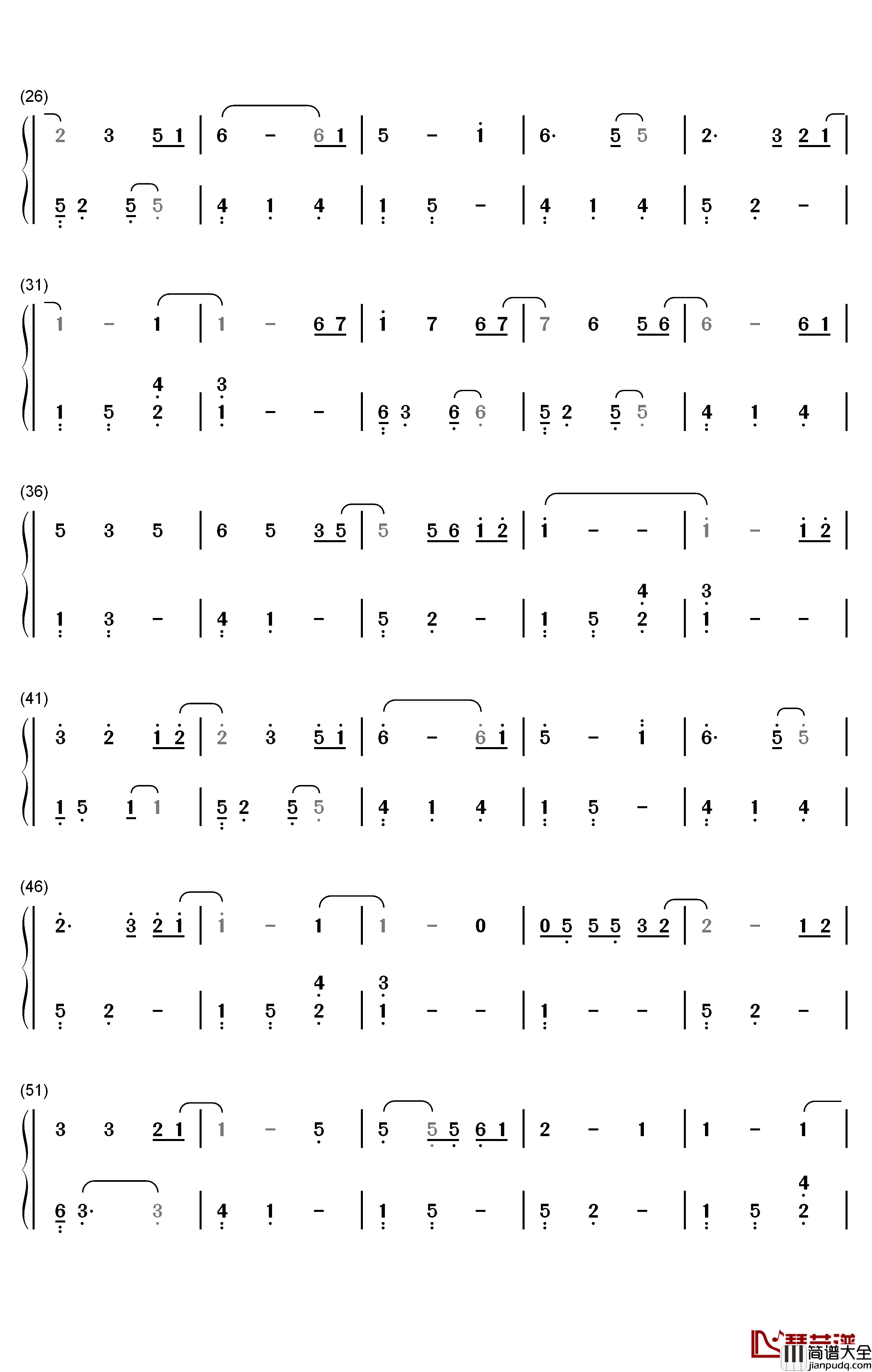 Down_by_the_Sally_Gardens钢琴简谱_数字双手_David_Nevue