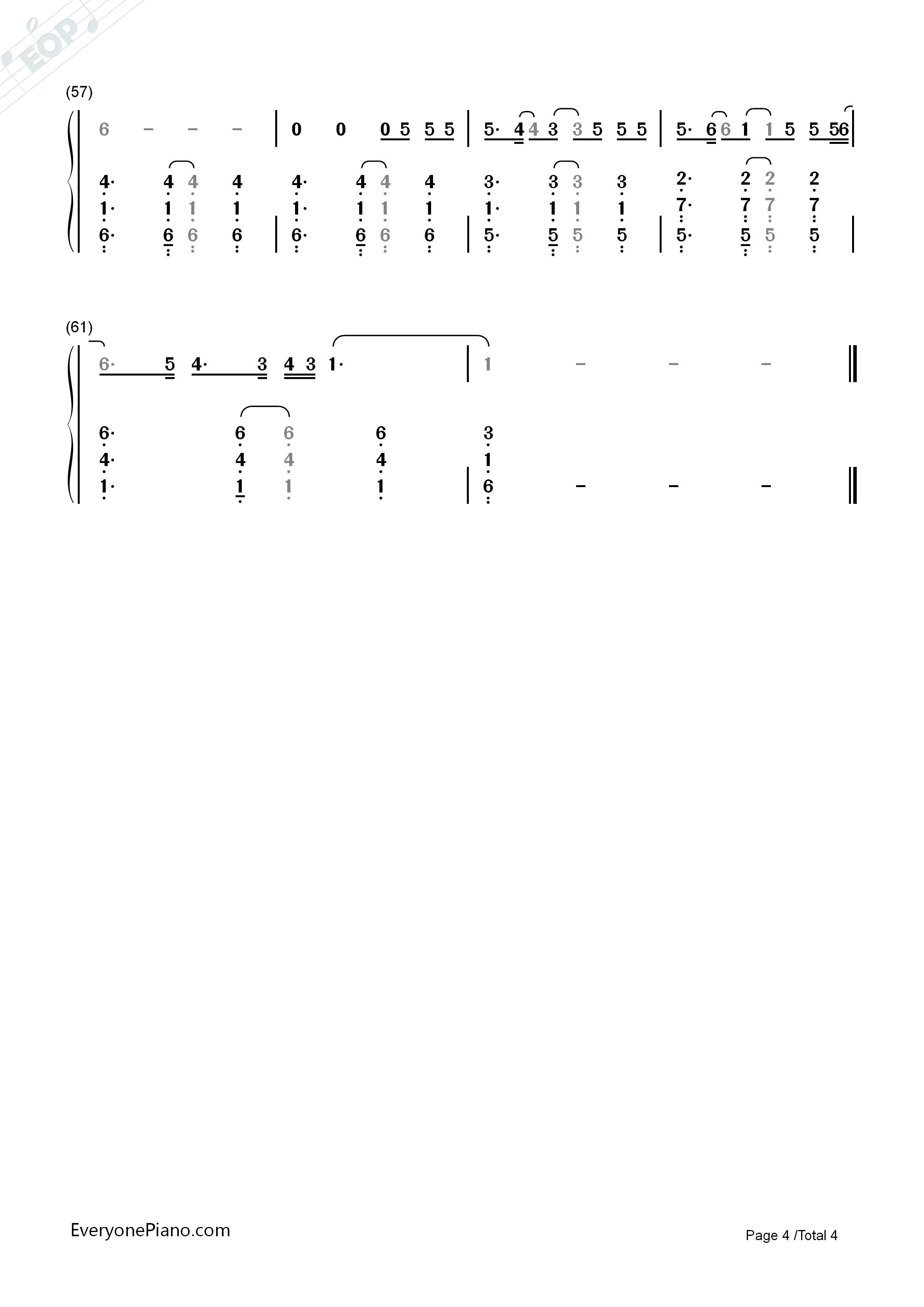 Better_Way钢琴简谱_Tom_Chaplin演唱