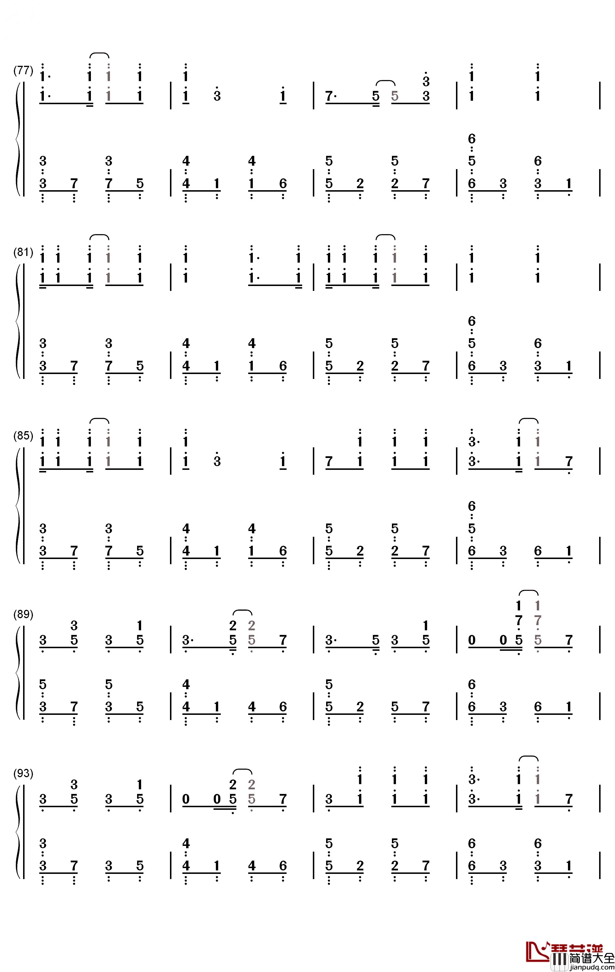 Fantastic_Magic钢琴简谱_数字双手_TK_from_凛として时雨