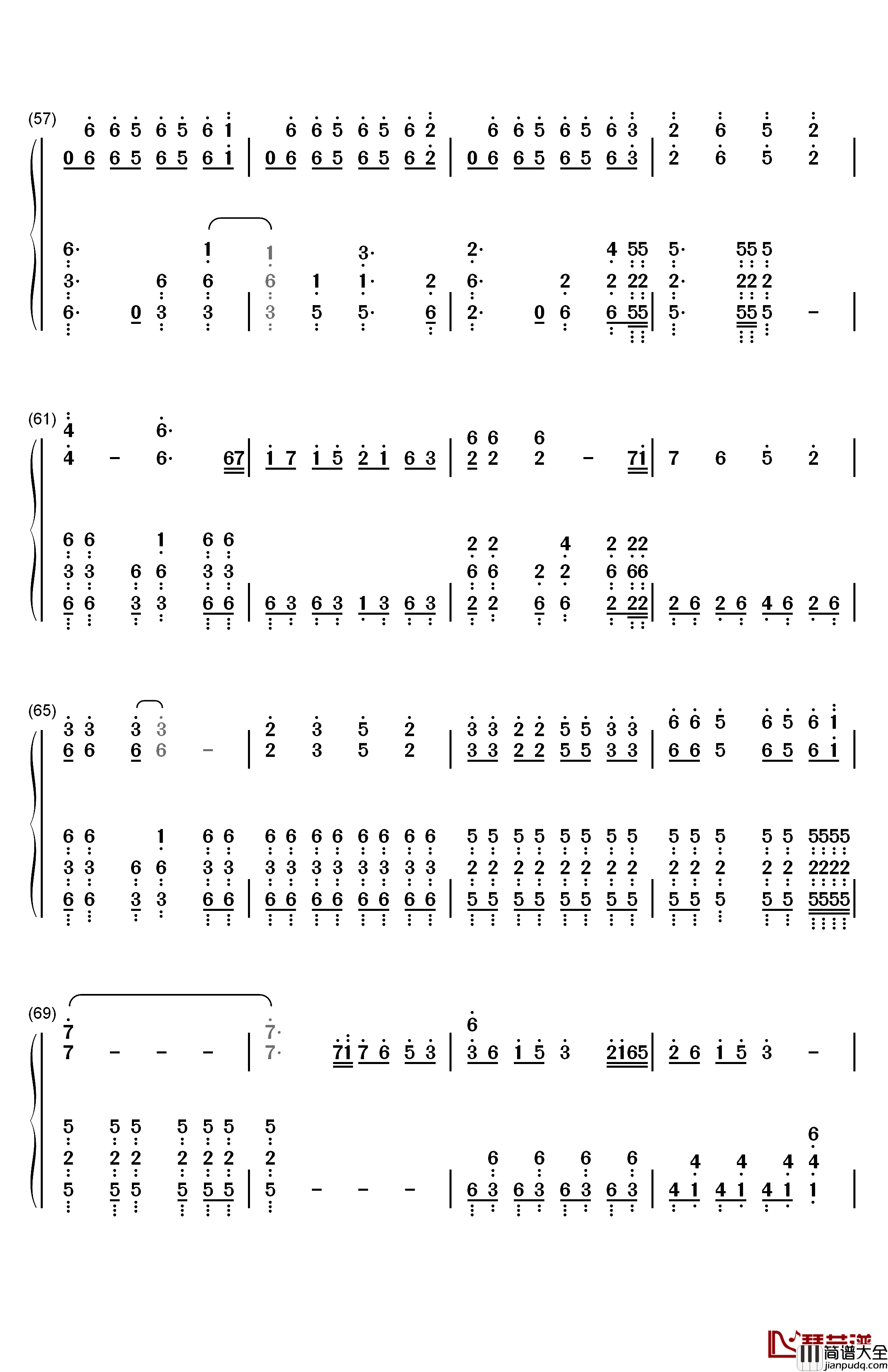 逆浪千秋钢琴简谱_数字双手_言和