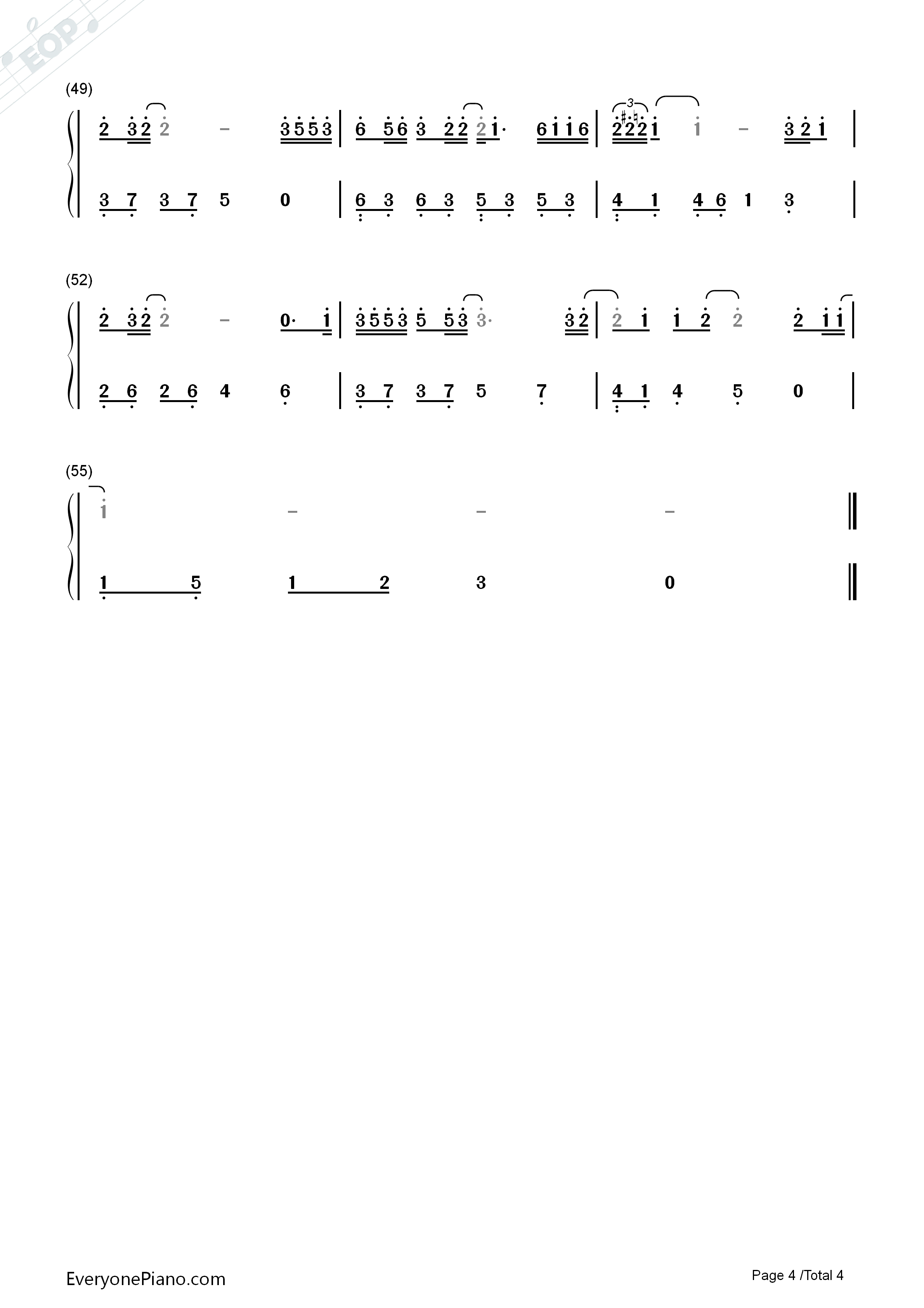 Only_With_My_Heart钢琴简谱_朴正炫演唱