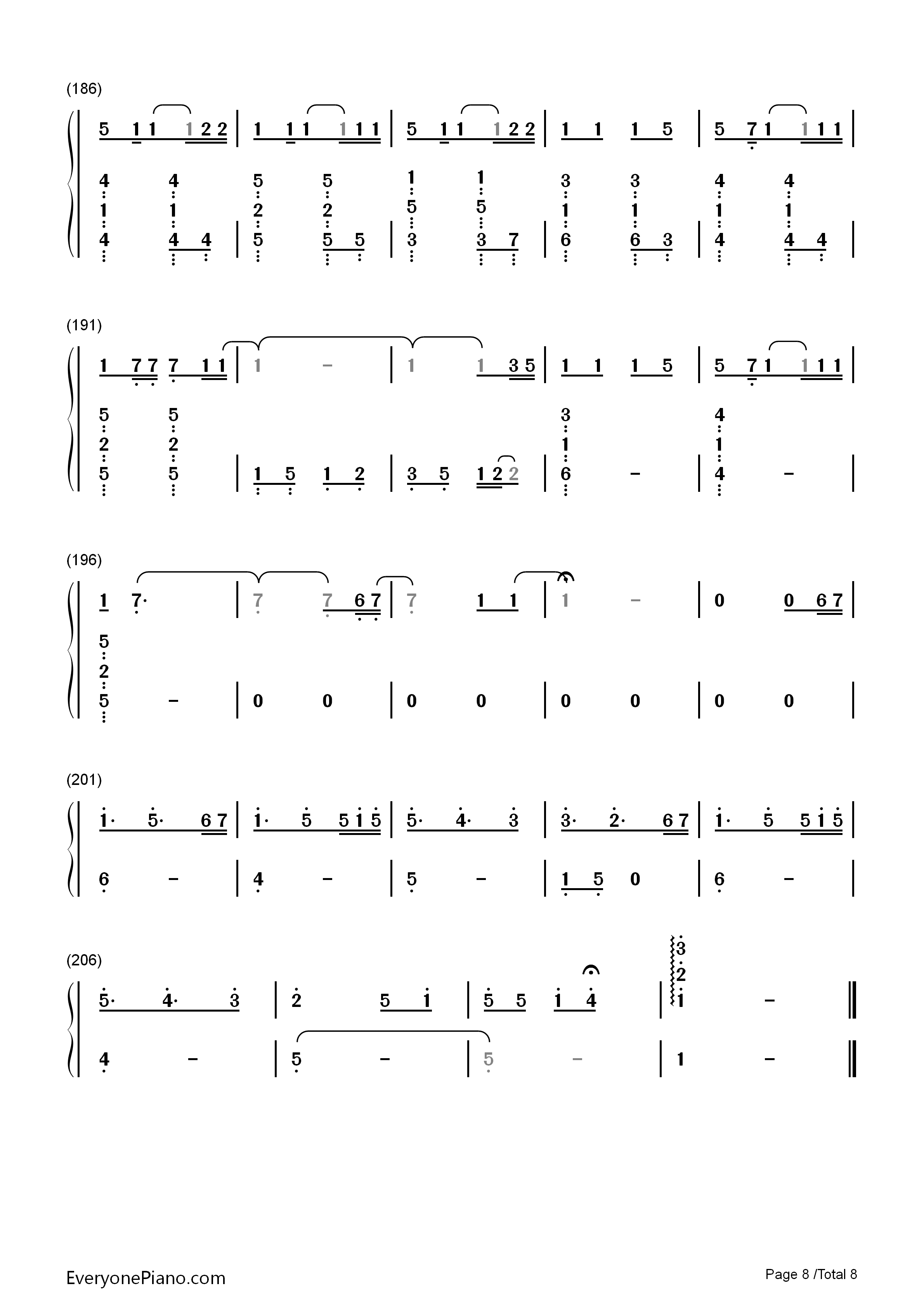 楔钢琴简谱_奥华子演唱