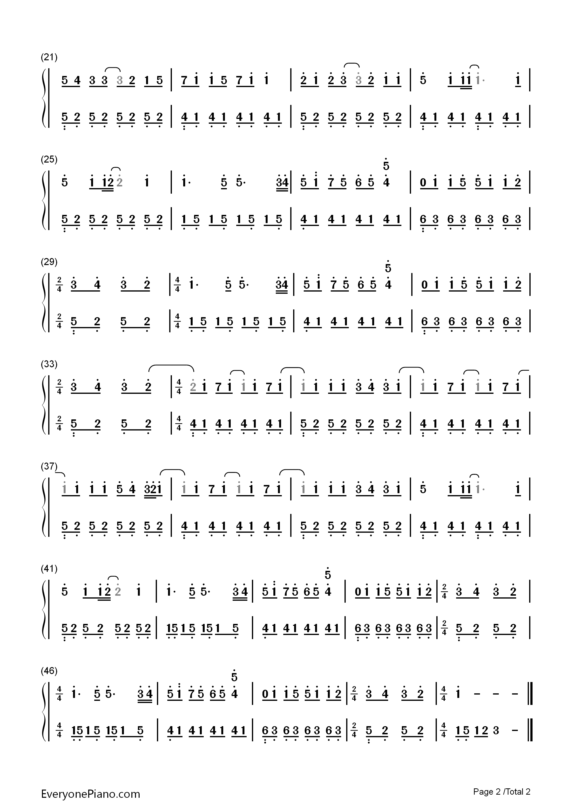 One_day钢琴简谱_THE_ROOTLESS演唱