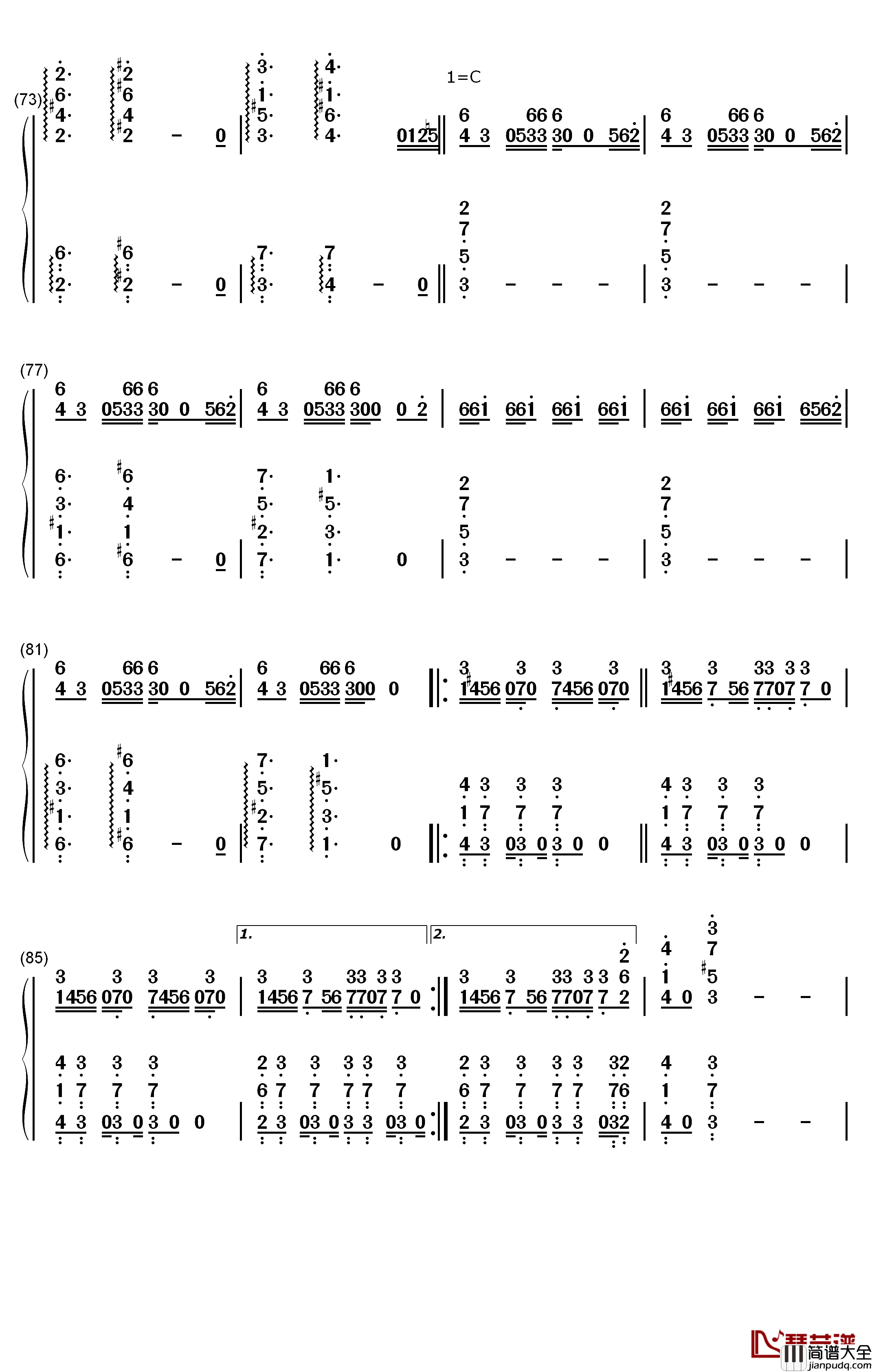 Chicken_Noodle_Soup钢琴简谱_数字双手_J_Hope