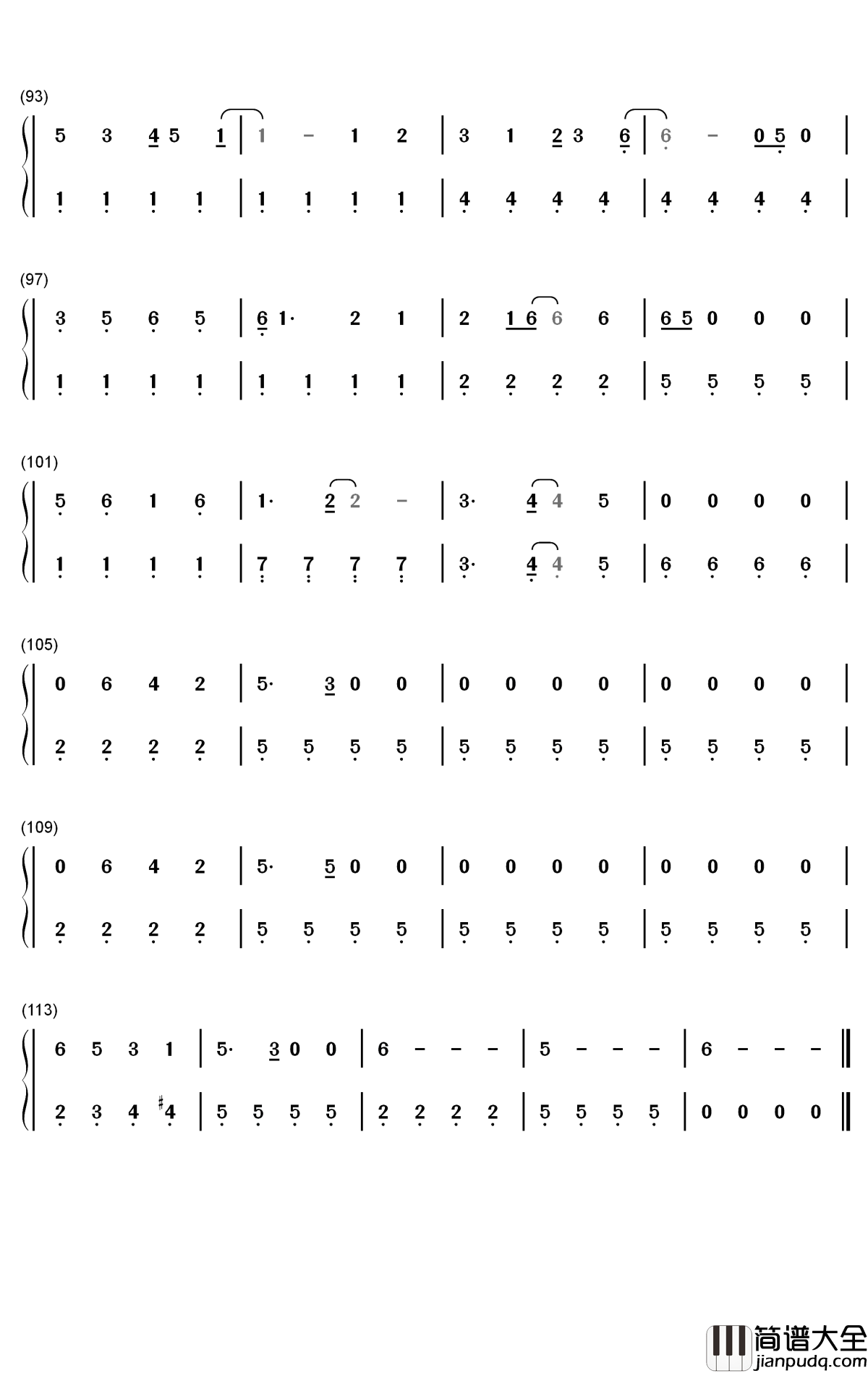A_Hand_for_Mrs_Claus钢琴简谱_数字双手_Idina_Menzel_Ariana_Grande