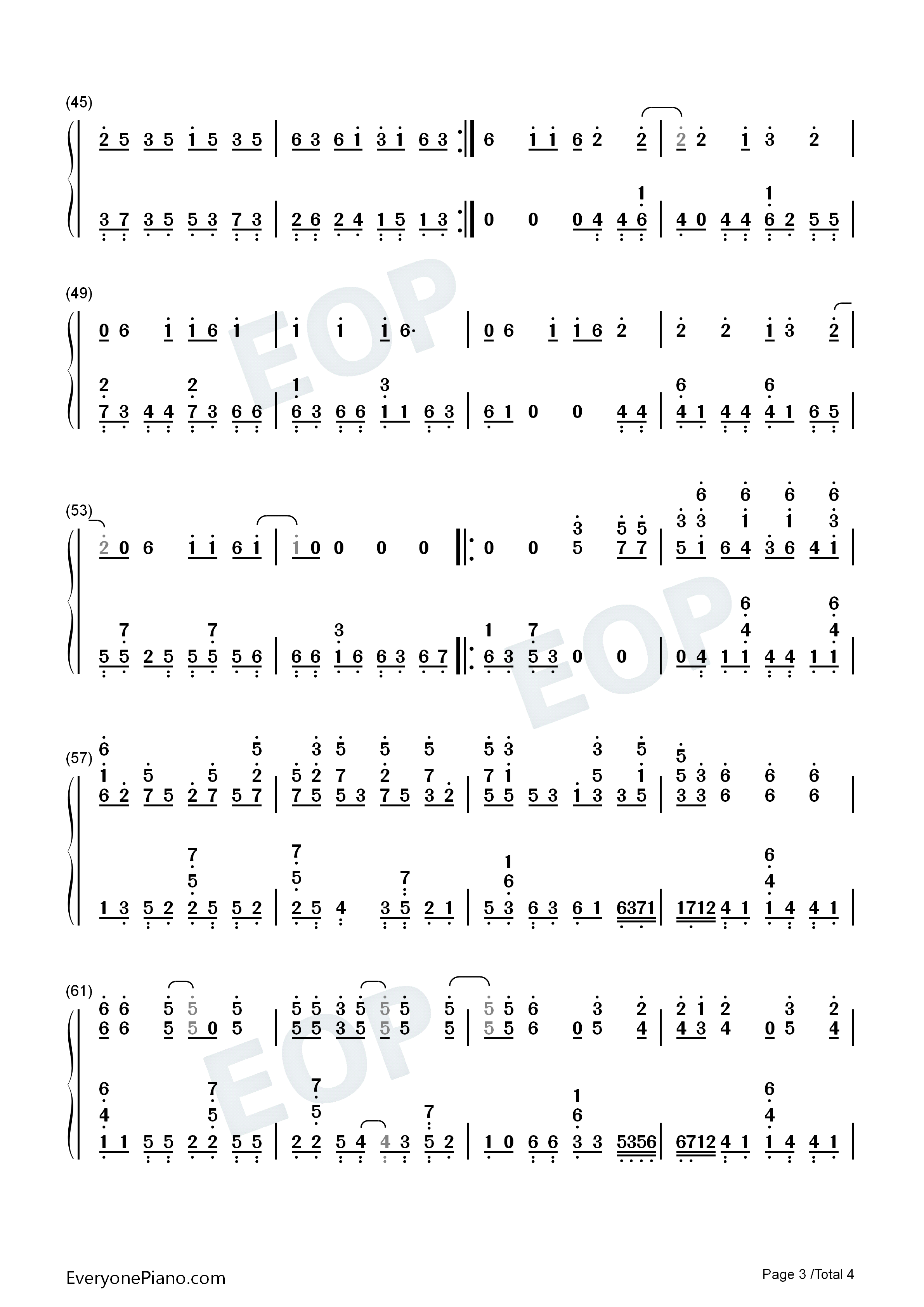 日不落钢琴简谱_蔡依林演唱